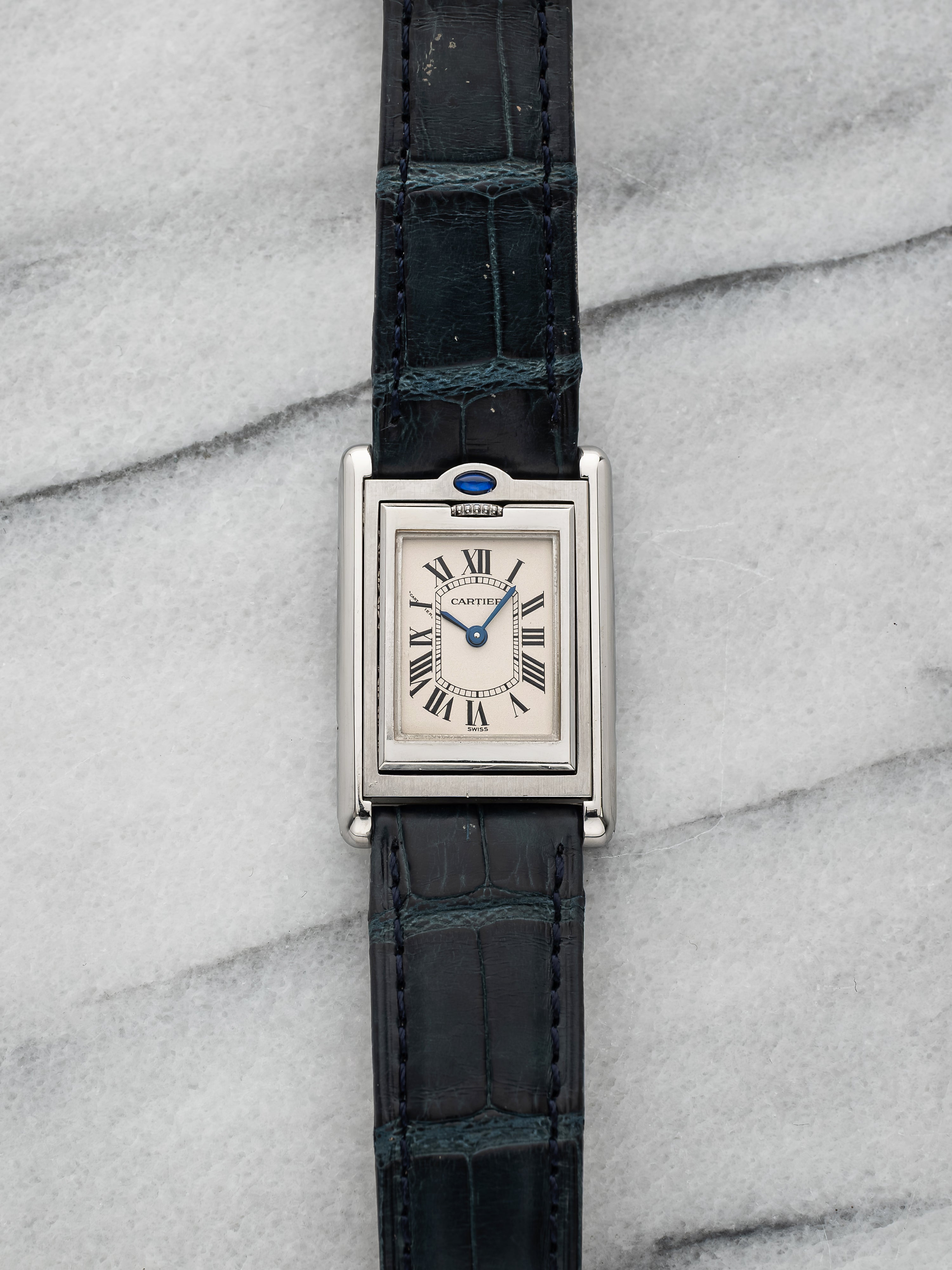 Cartier Tank Basculante 2386 - White Roman Dial