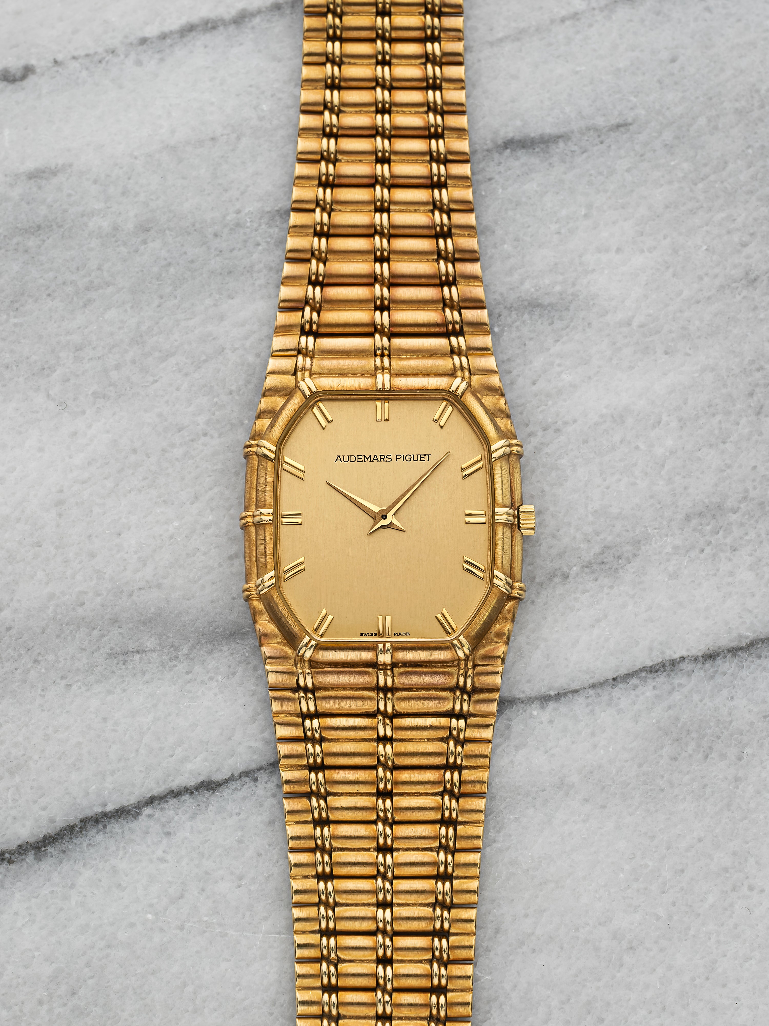 Audemars Piguet Bamboo - Yellow Gold Champagne Dial