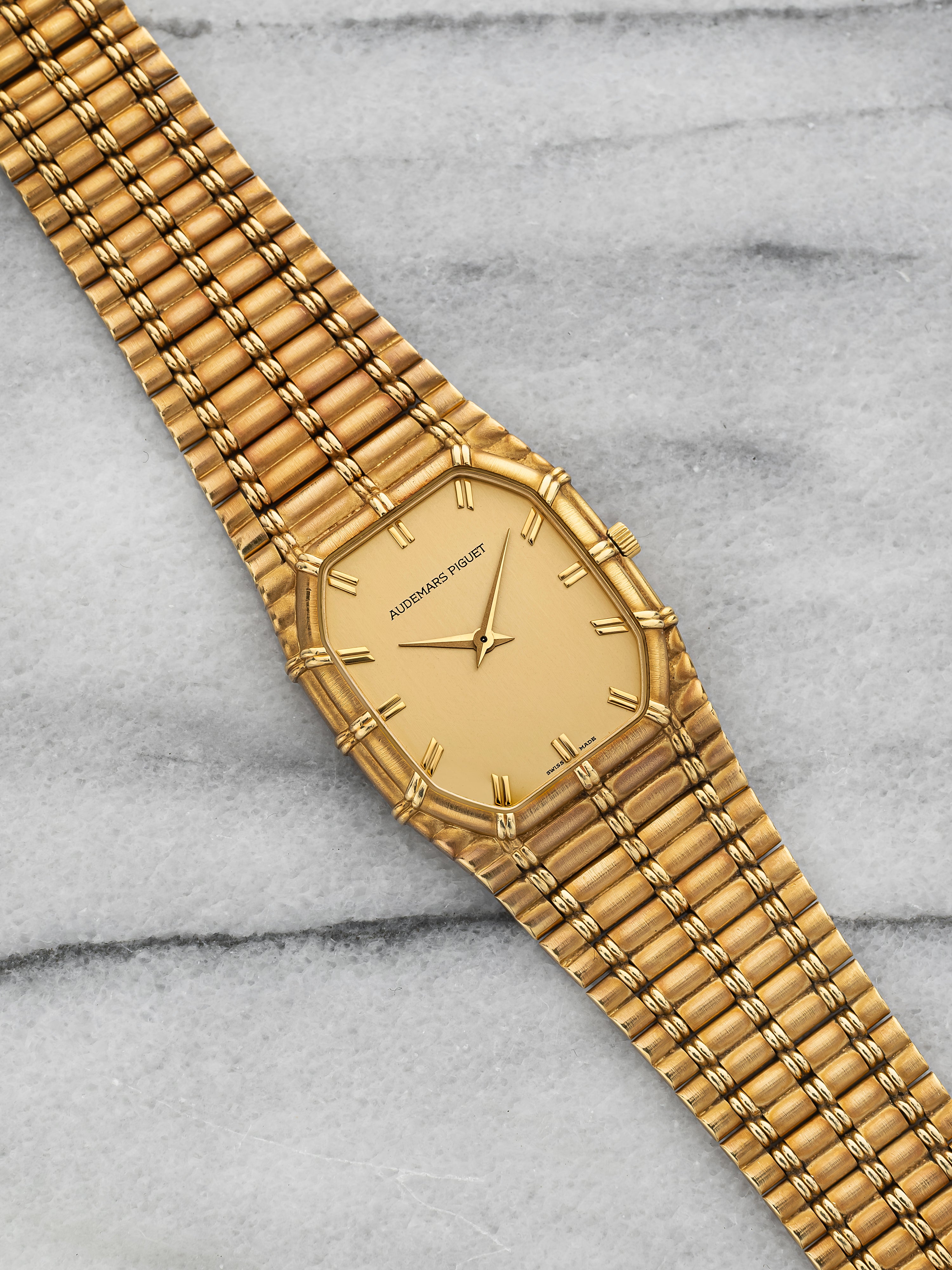 Audemars Piguet Bamboo - Yellow Gold Champagne Dial