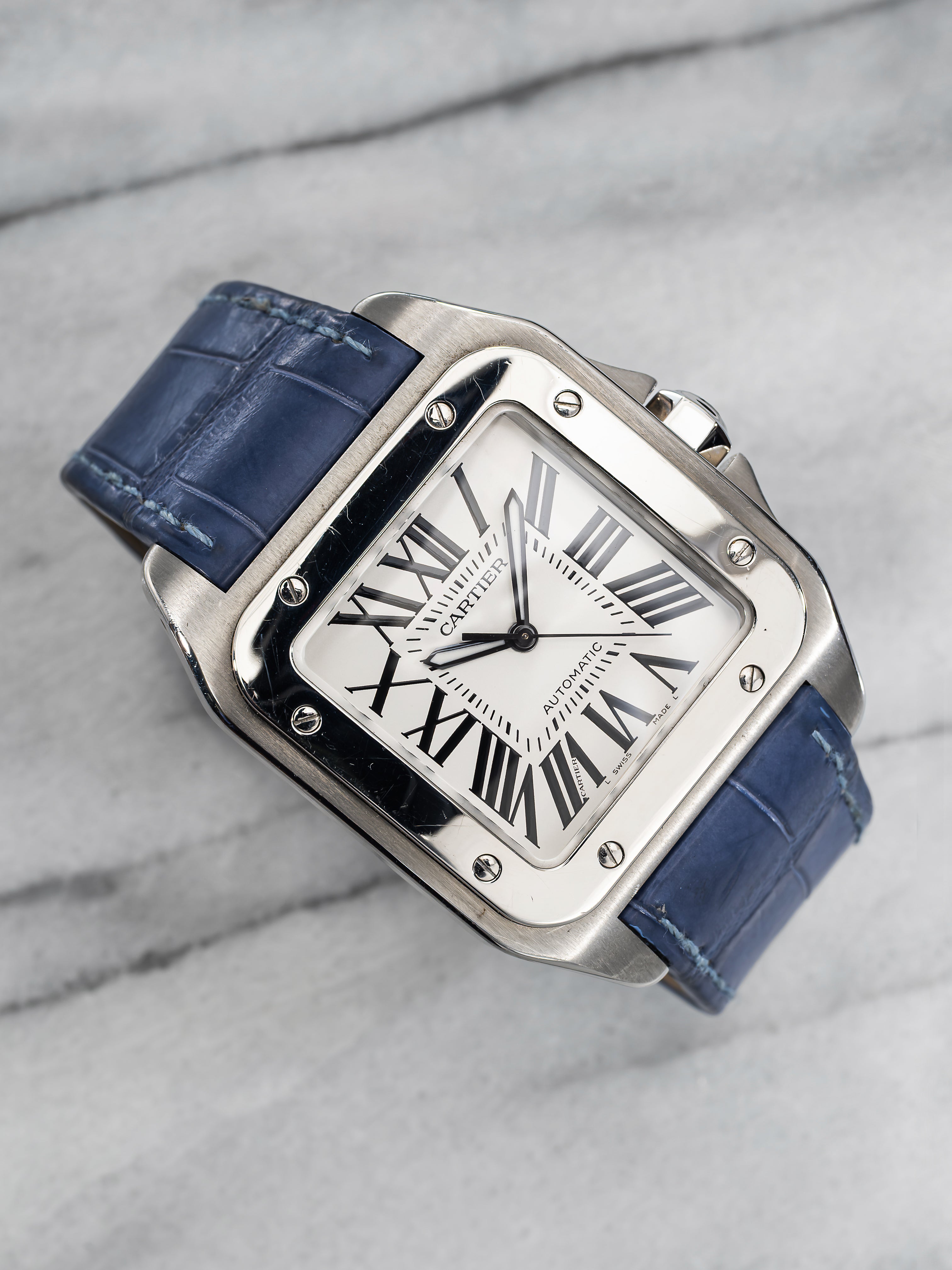 Cartier Santos XL 2656 – White Roman Dial