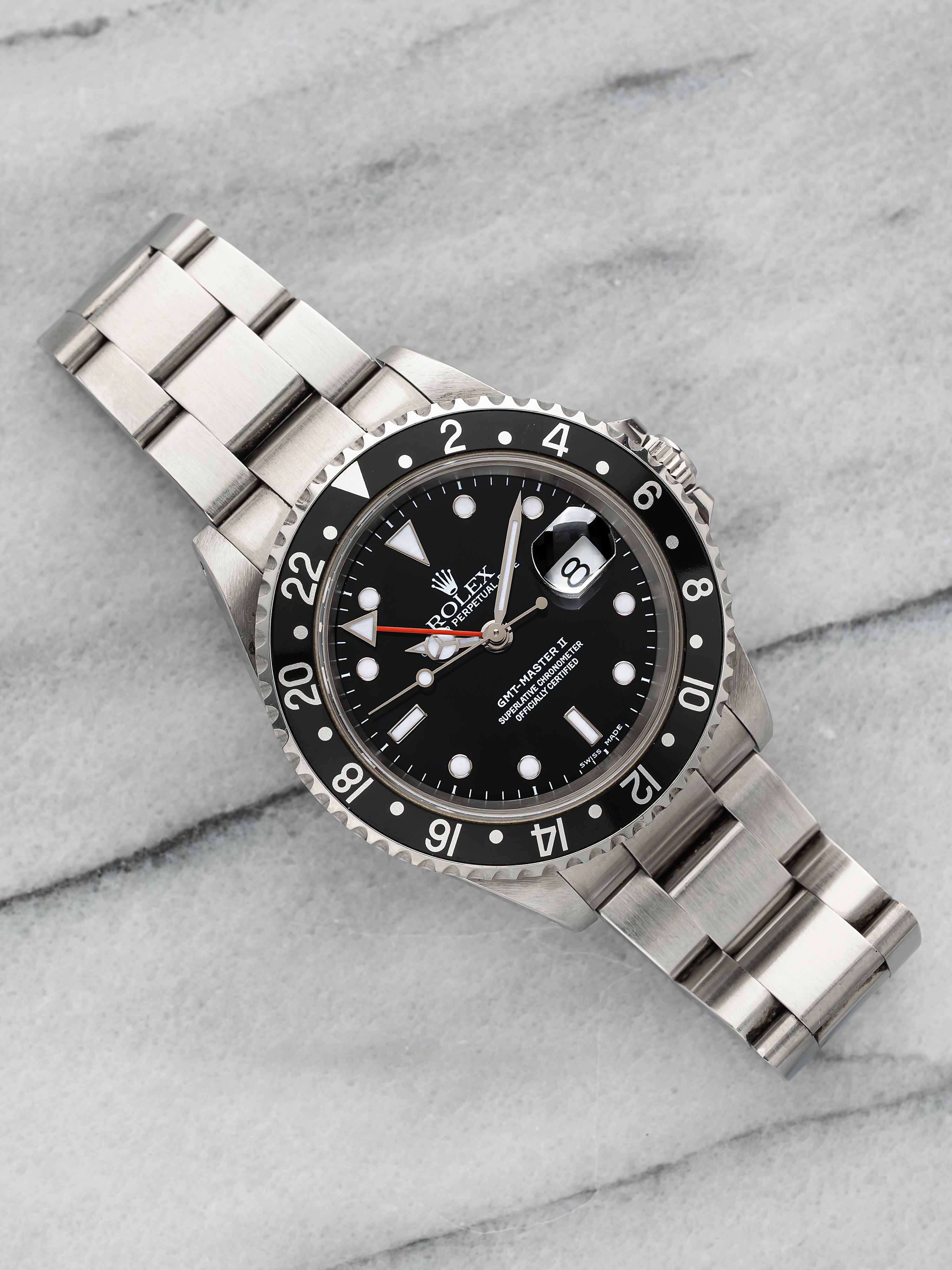 2001 Rolex GMT-Master II 16710 – Stainless Steel Black Bezel