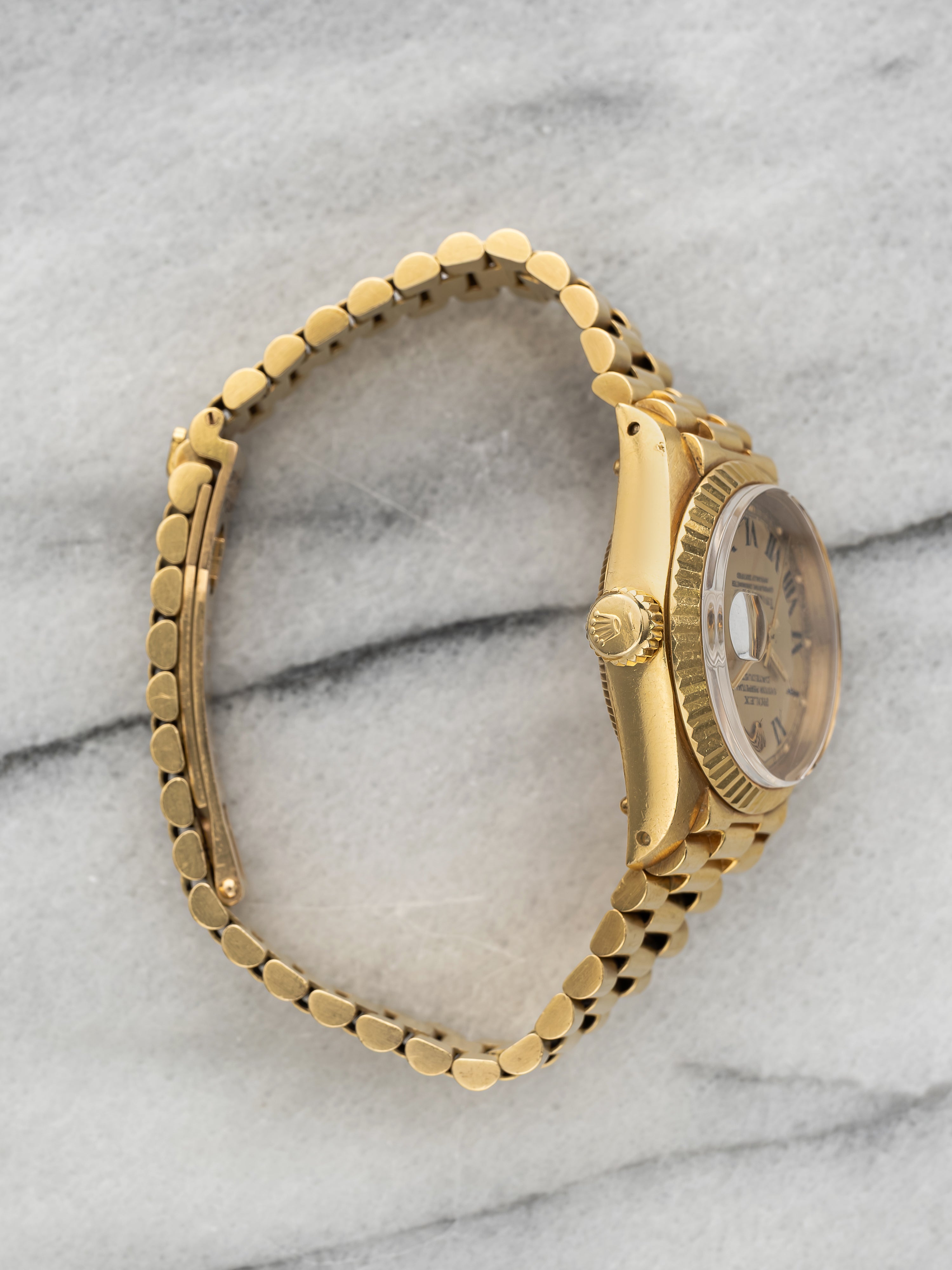 1982 Rolex Ladies Datejust 6913 – Yellow Gold Tiffany & Co. Buckley Double Stamp Dial