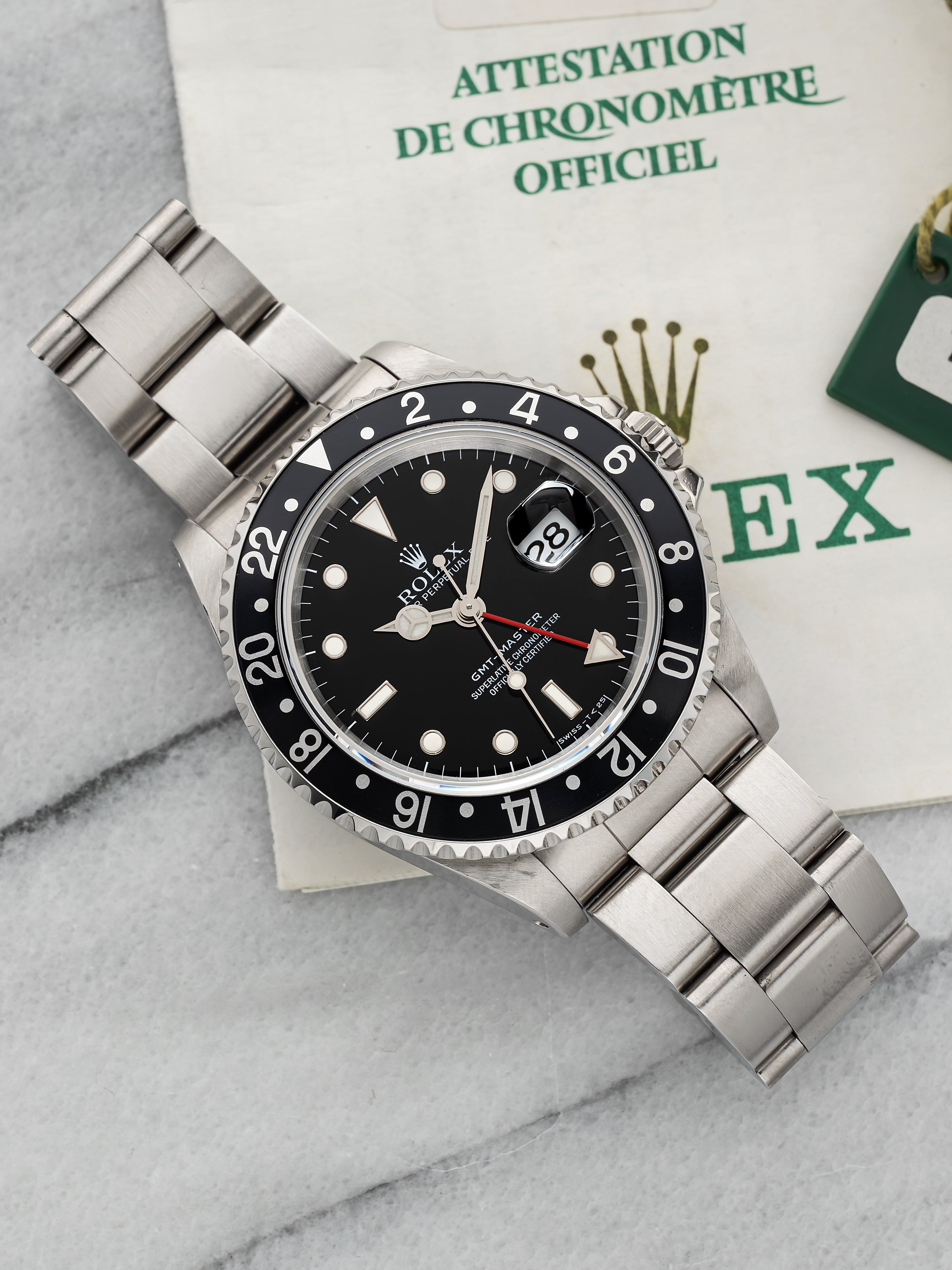 1999 Rolex GMT-Master 16700 – Stainless Steel Black Bezel