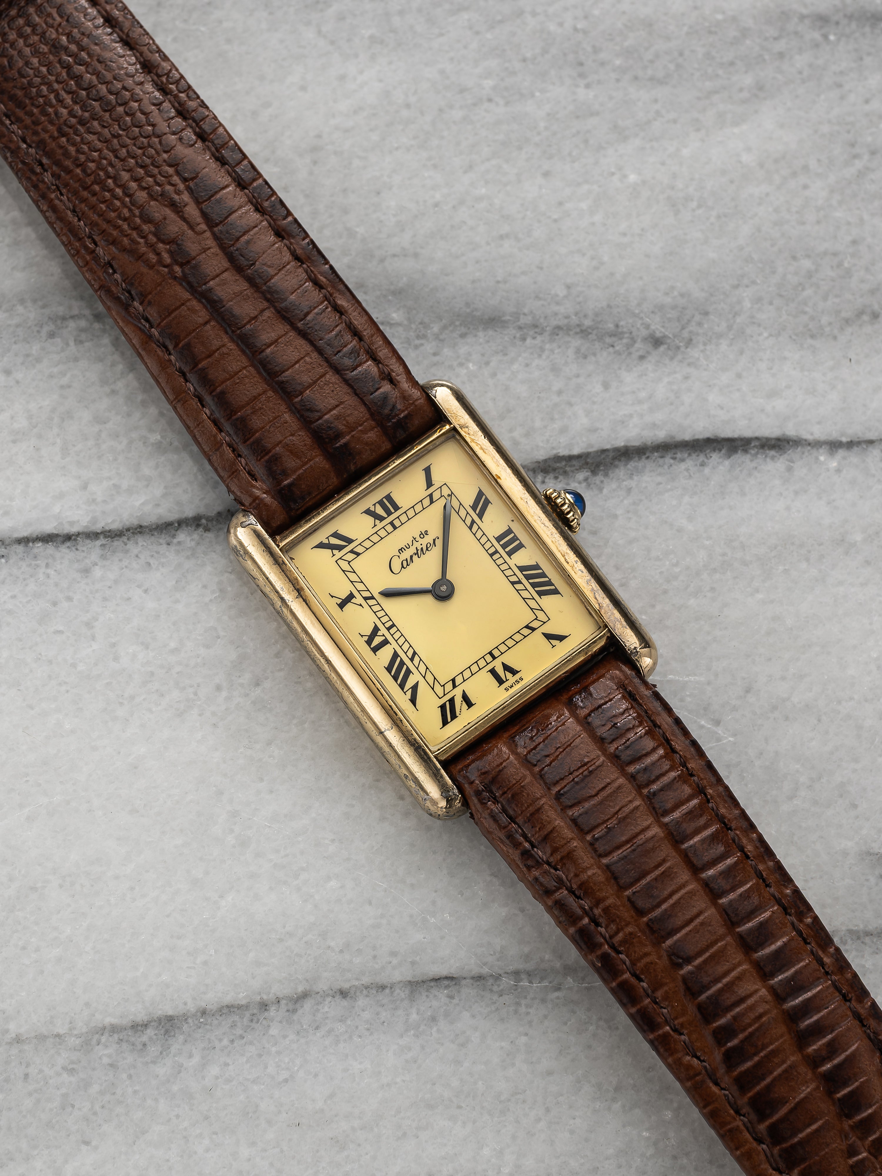 Cartier Tank - Lemon Roman Numeral Dial