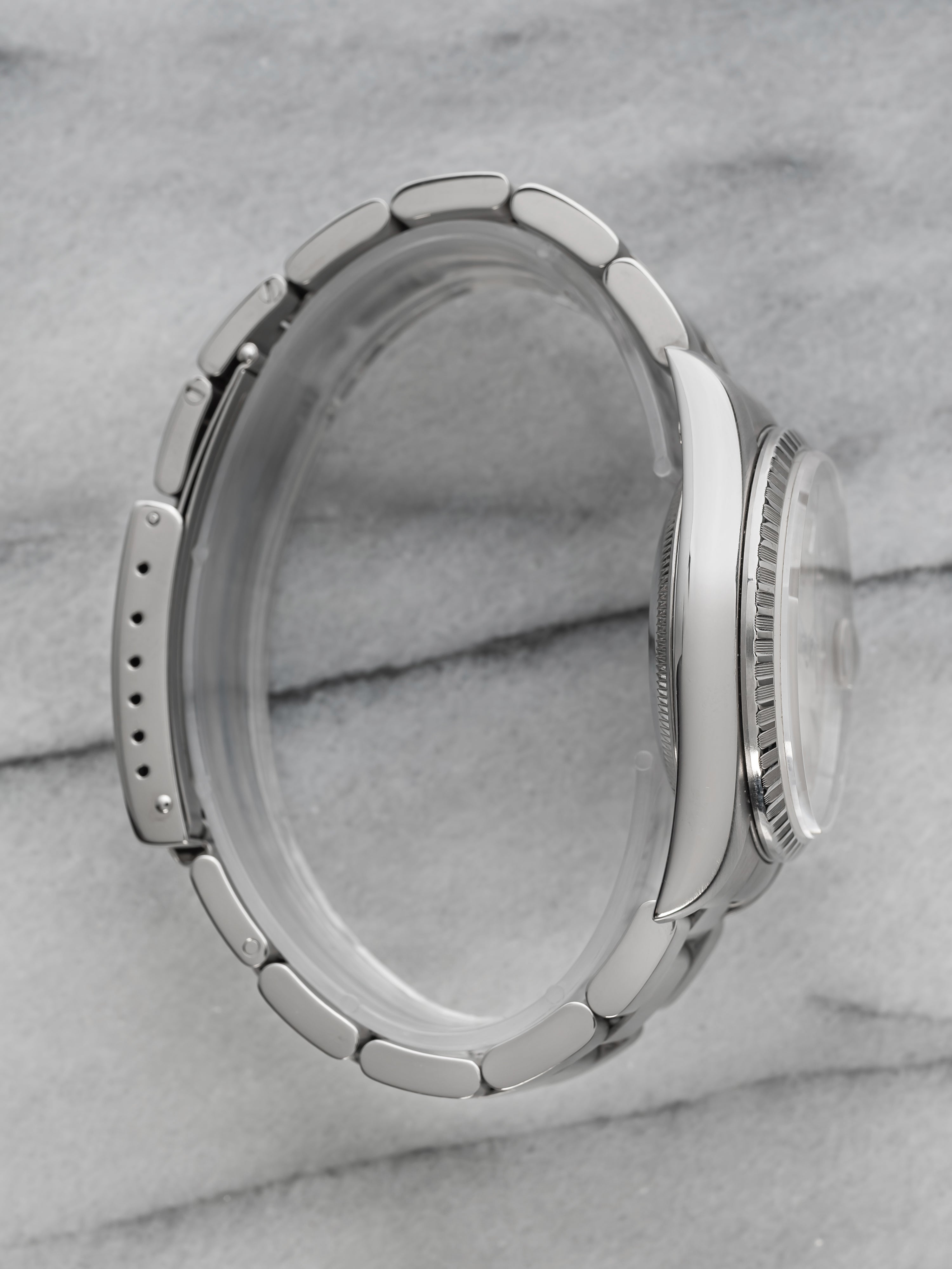 Rolex Datejust 16220 - Silver Tapestry Dial