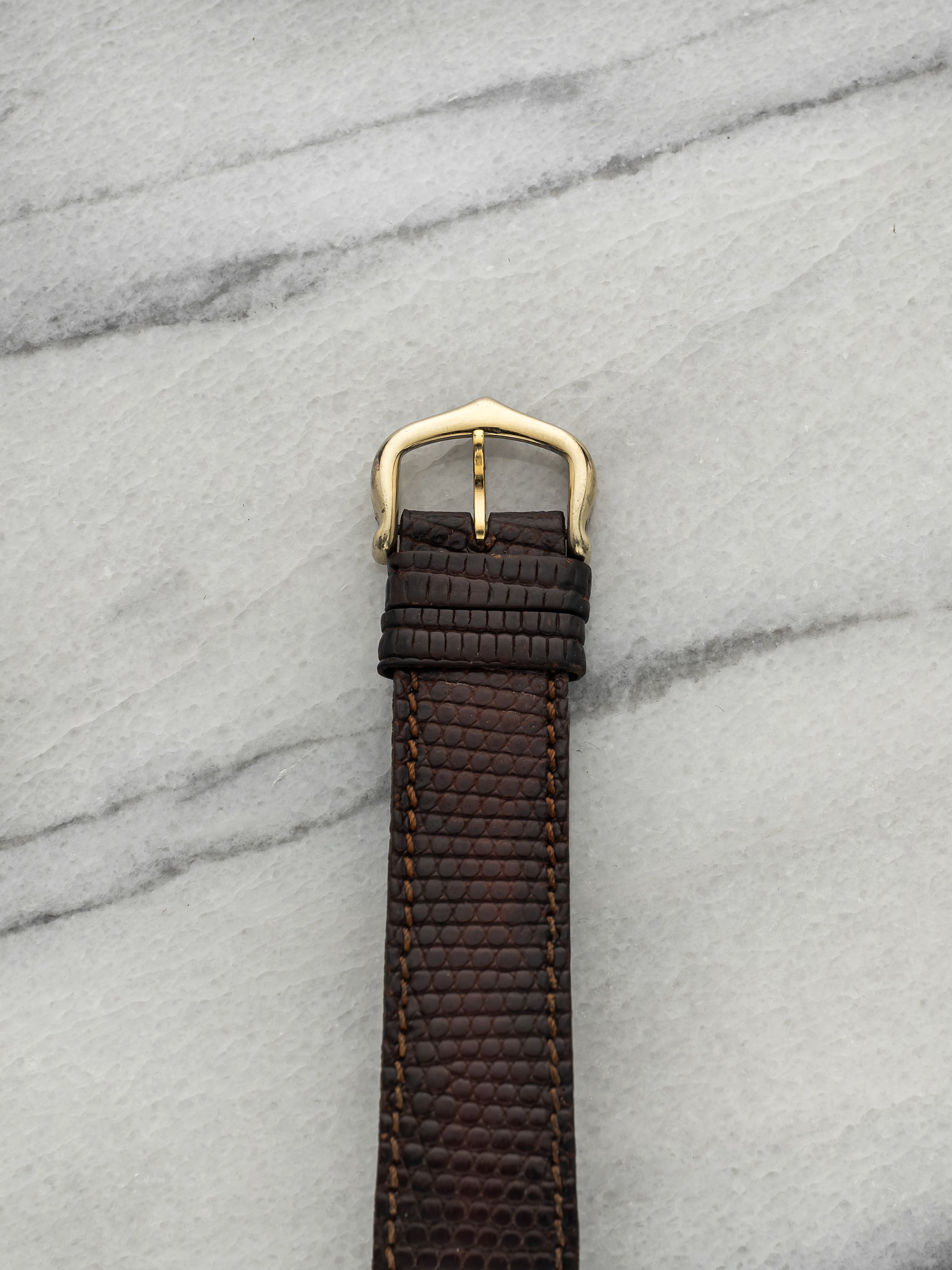 Vintage 1970s Cartier Lady Must de Tank Vermeil Lemon Roman Dial Manual 23mm