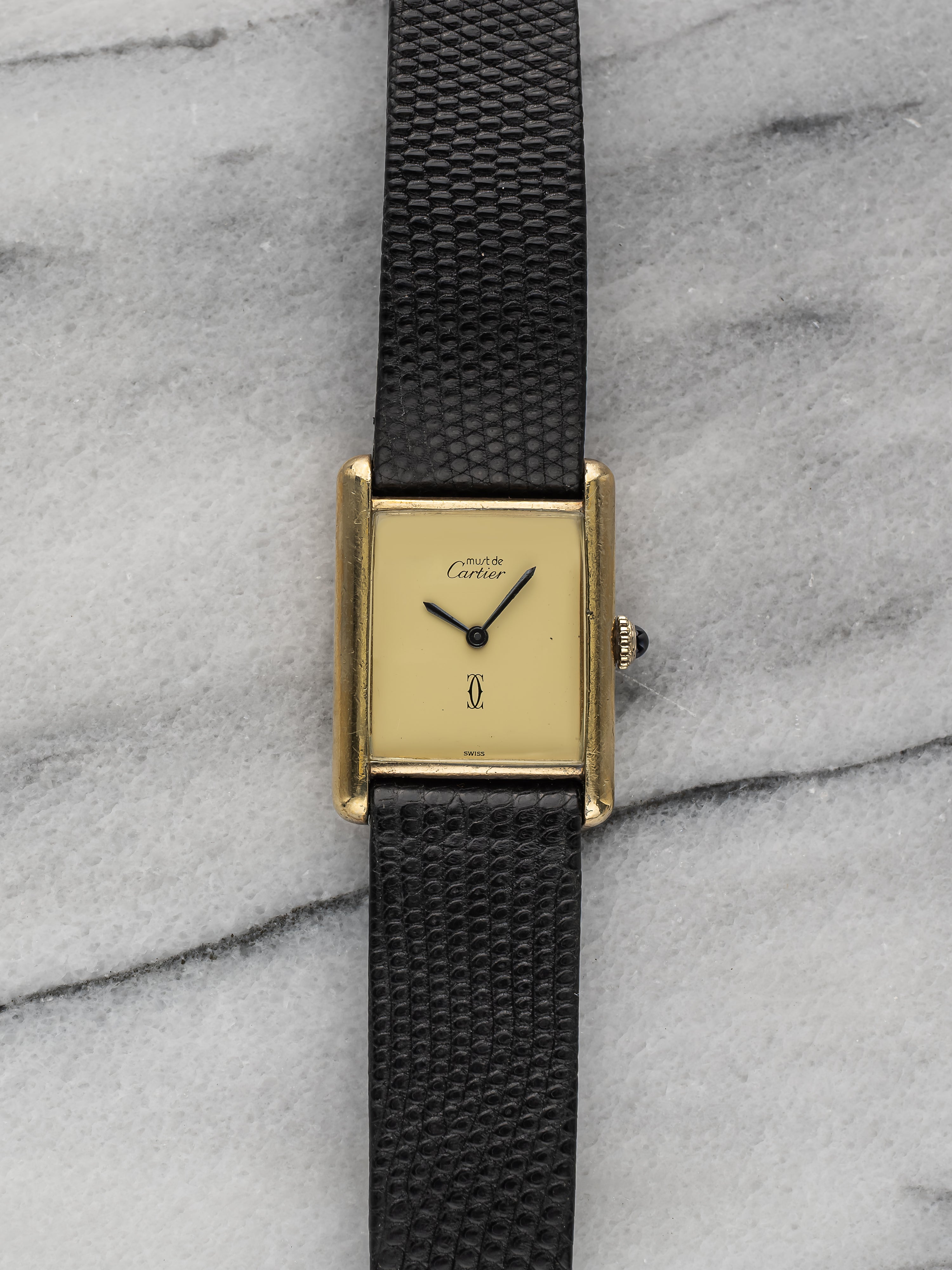 Cartier Tank - Lemon Dial