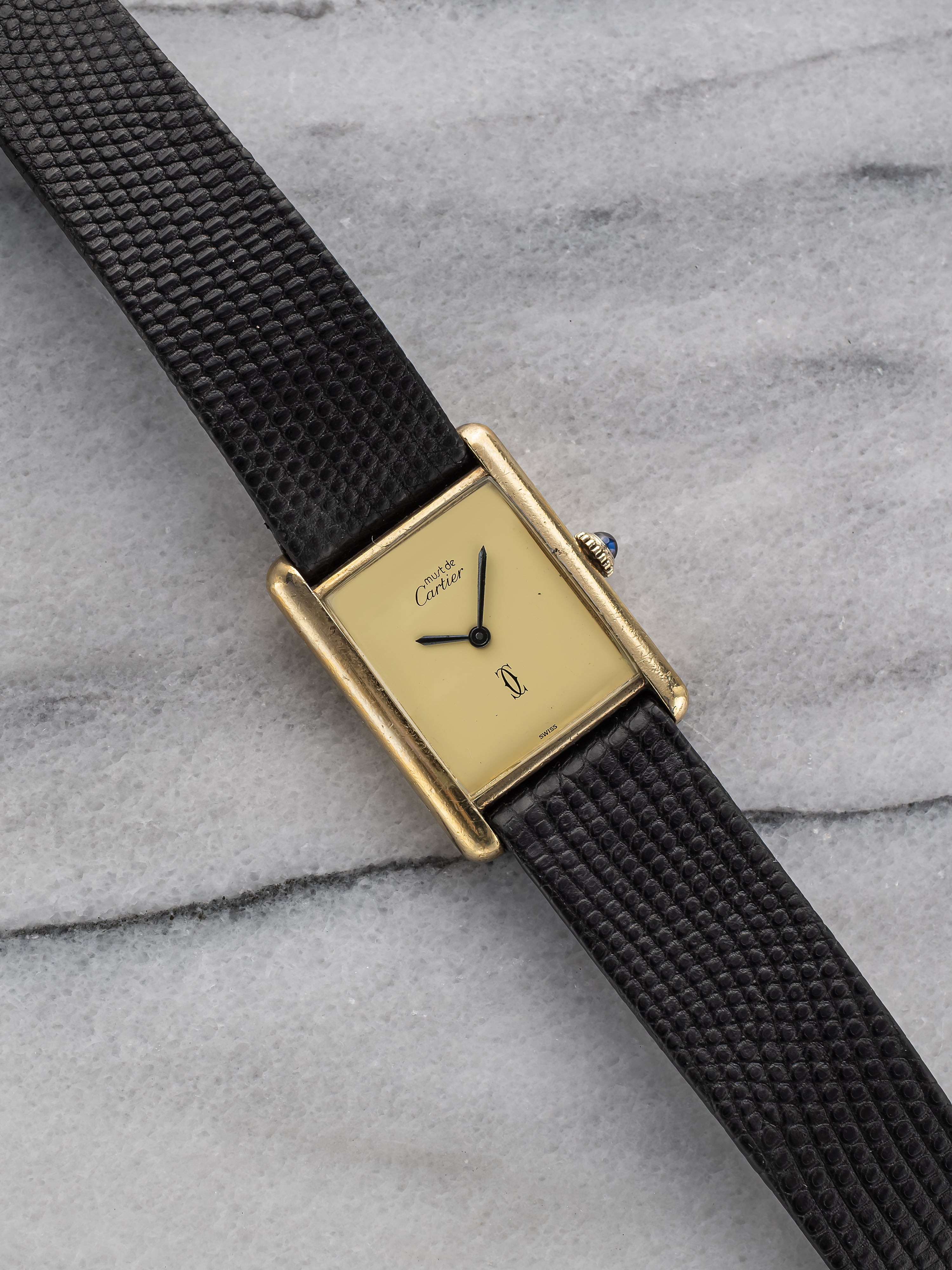 Cartier Tank - Lemon Dial