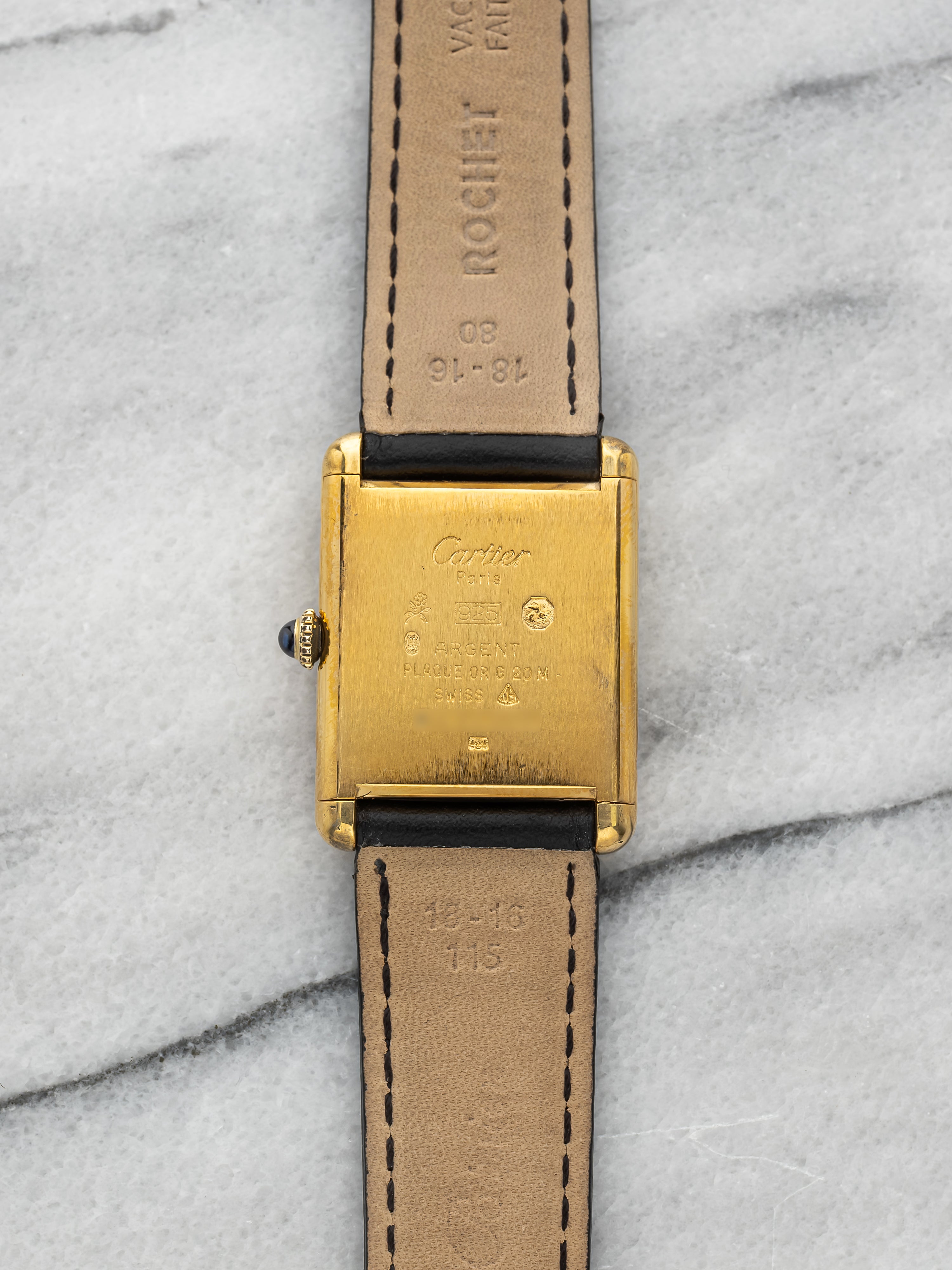 Cartier Tank Must - Vermeil Lemon Roman Dial