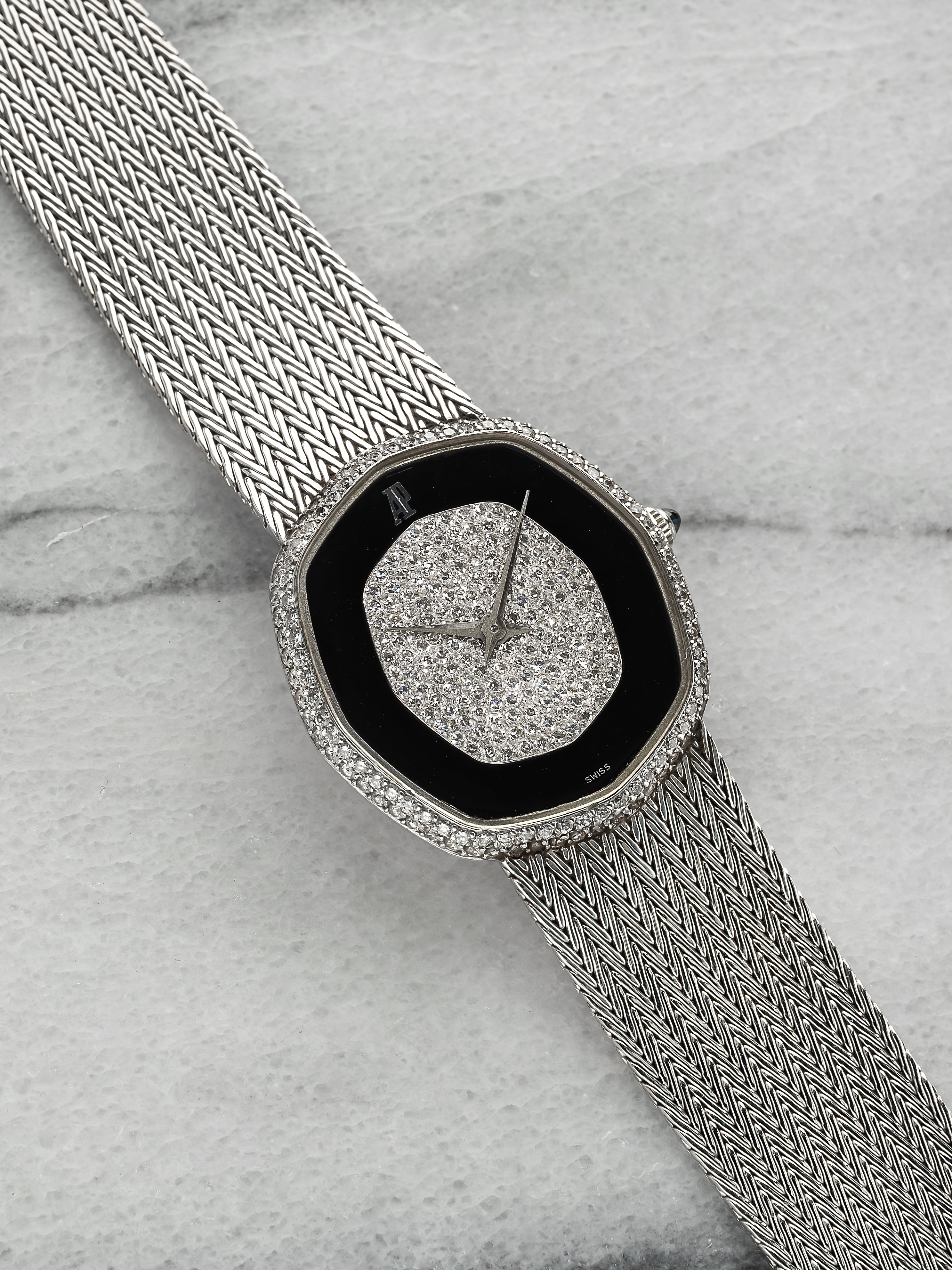 Audemars Piguet Ellipse - Onyx & Diamond Pave