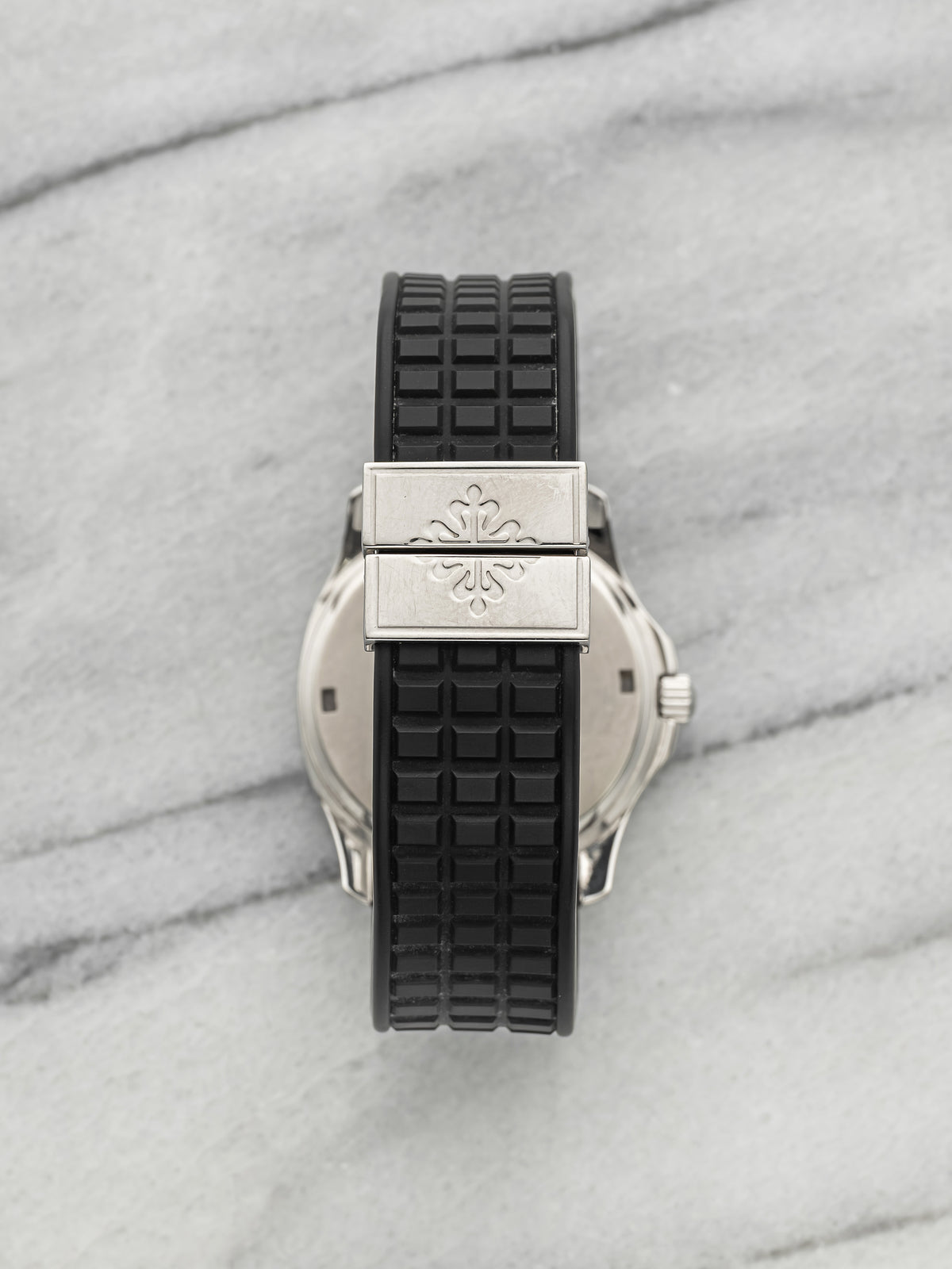 2000 Patek Philippe Aquanaut 5064A "Grenade" Steel Black Dial Quartz 34mm