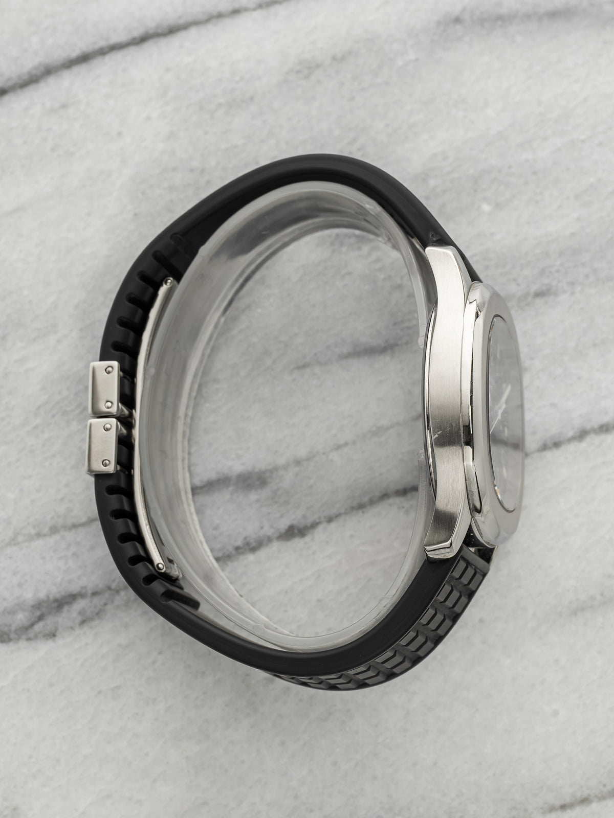 2000 Patek Philippe Aquanaut 5064A "Grenade" Steel Black Dial Quartz 34mm