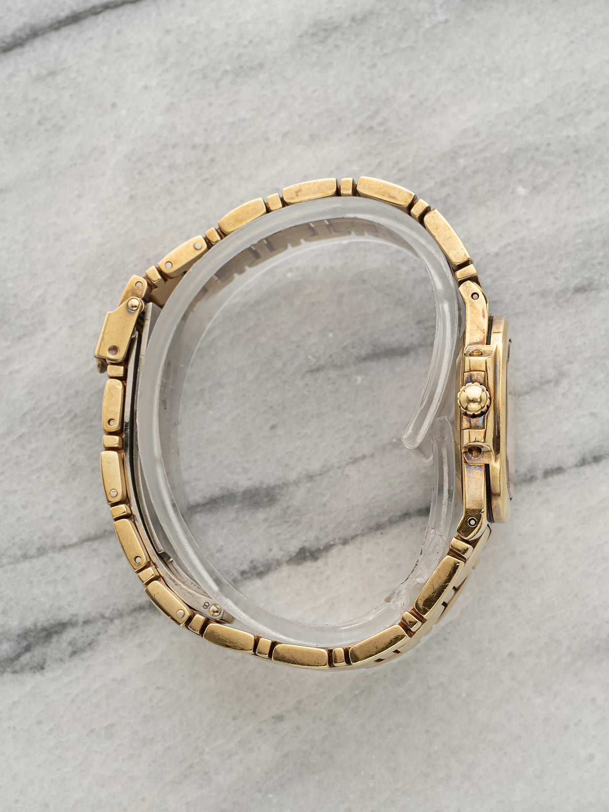 Vintage 1980s Patek Philippe Lady Nautilus 4700/051 18K YG Diamond Quartz 26mm