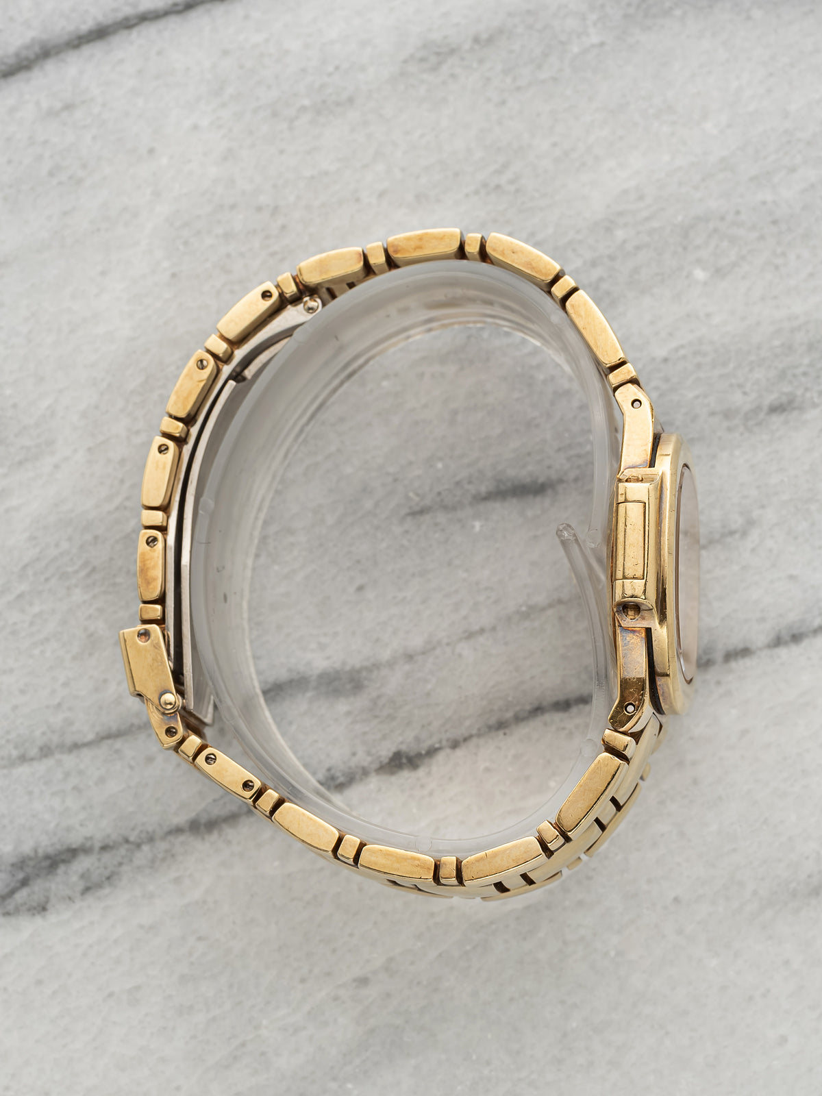 Vintage 1980s Patek Philippe Lady Nautilus 4700/051 18K YG Diamond Quartz 26mm