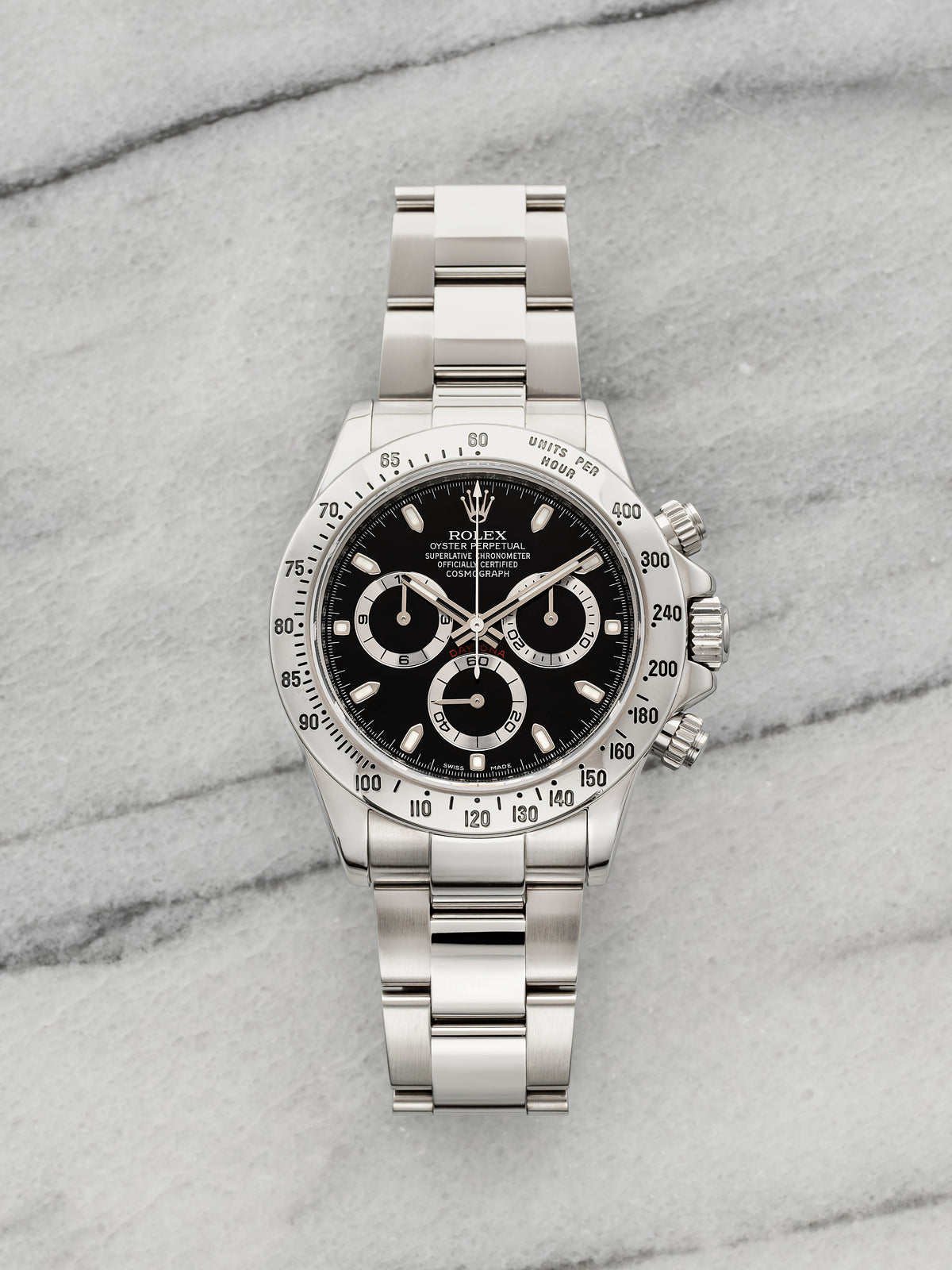 2010 Rolex Cosmograph Daytona 116520 Stainless Steel Black Dial Auto 40mm