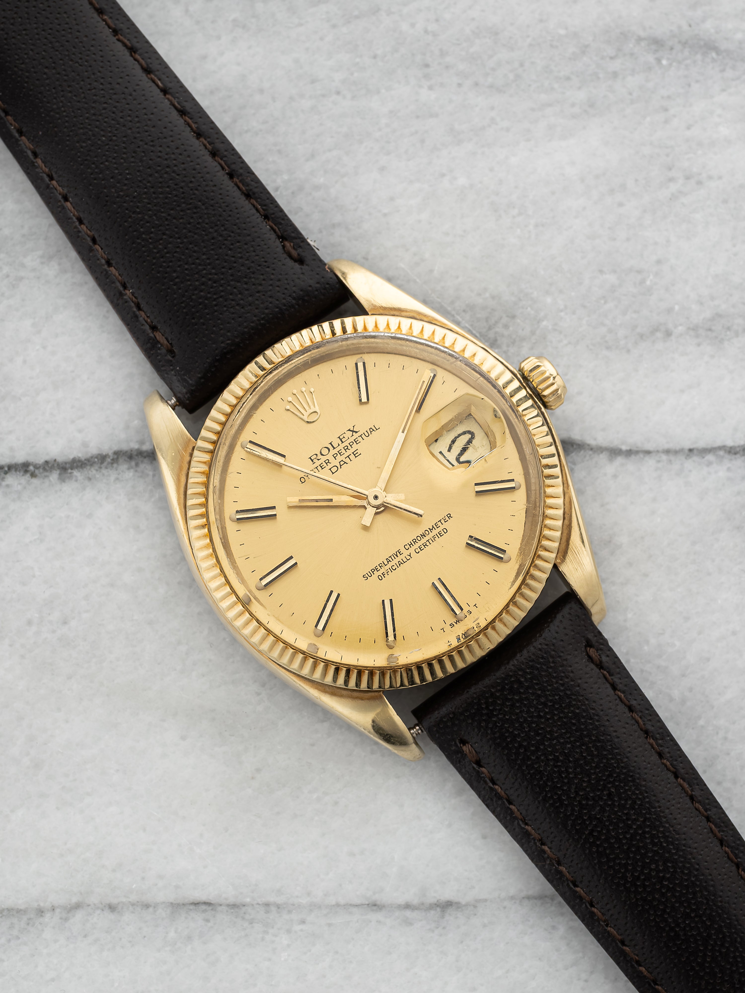 1978 Rolex Oyster Perpetual Date 1503 - Gold Case Champagne Dial