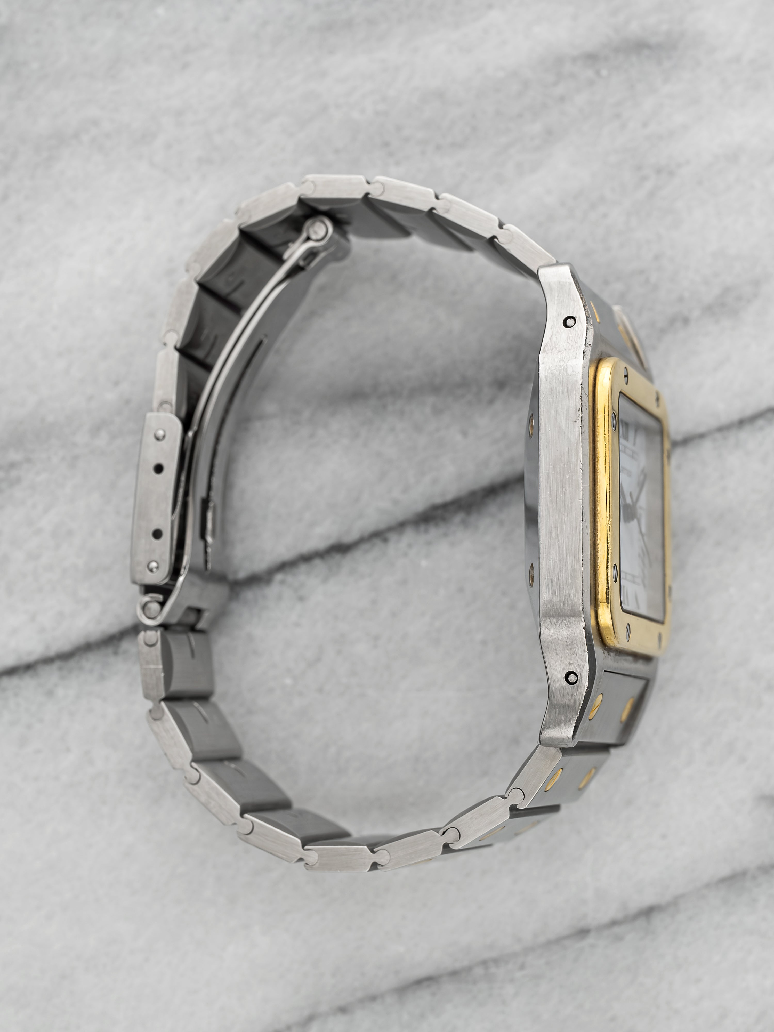 1988 Cartier Santos Carrée 2961 – Two-Tone White Roman Dial
