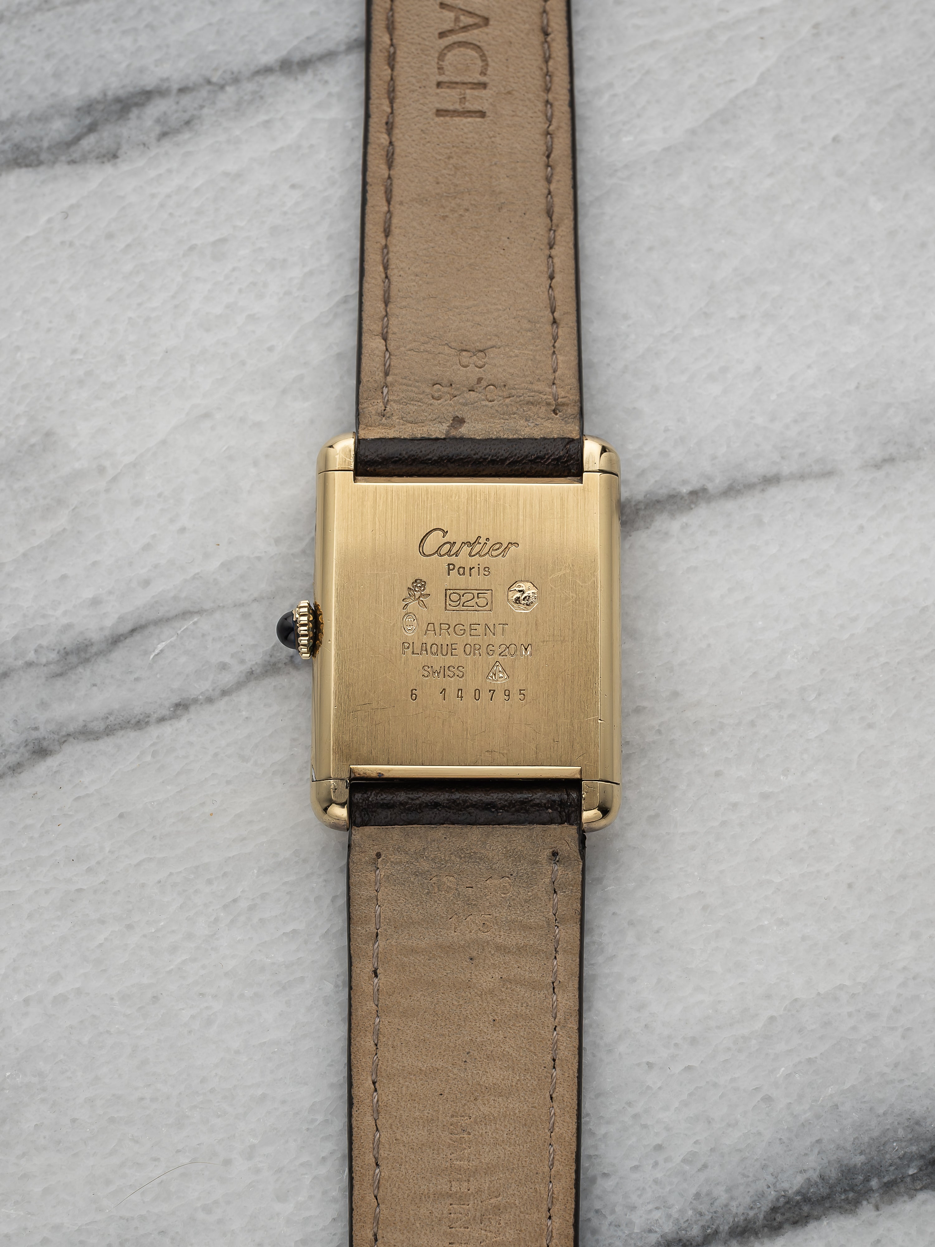 Cartier Tank - Brown Dial