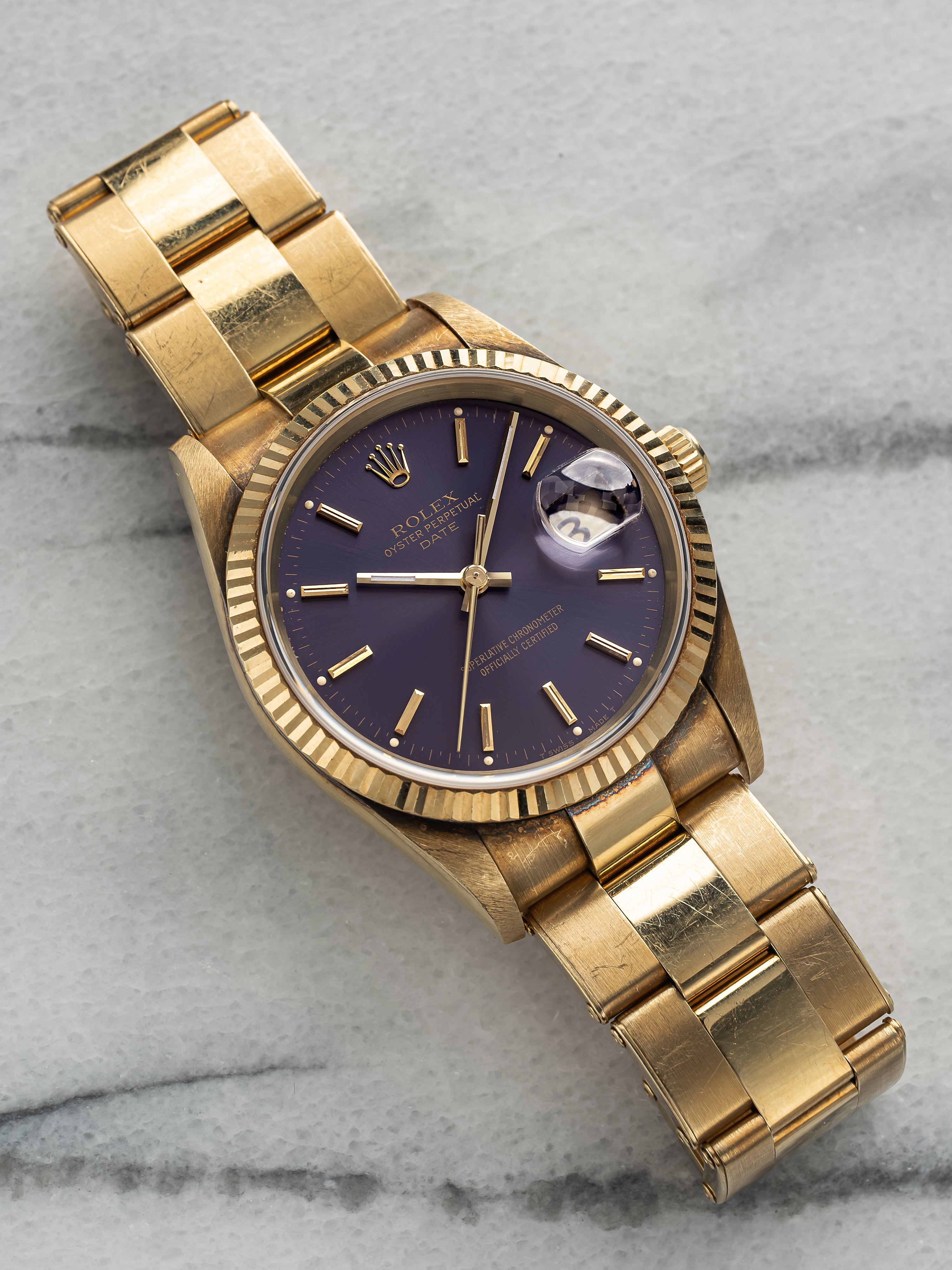 Rolex Oyster Perpetual 15238 - Purple Dial