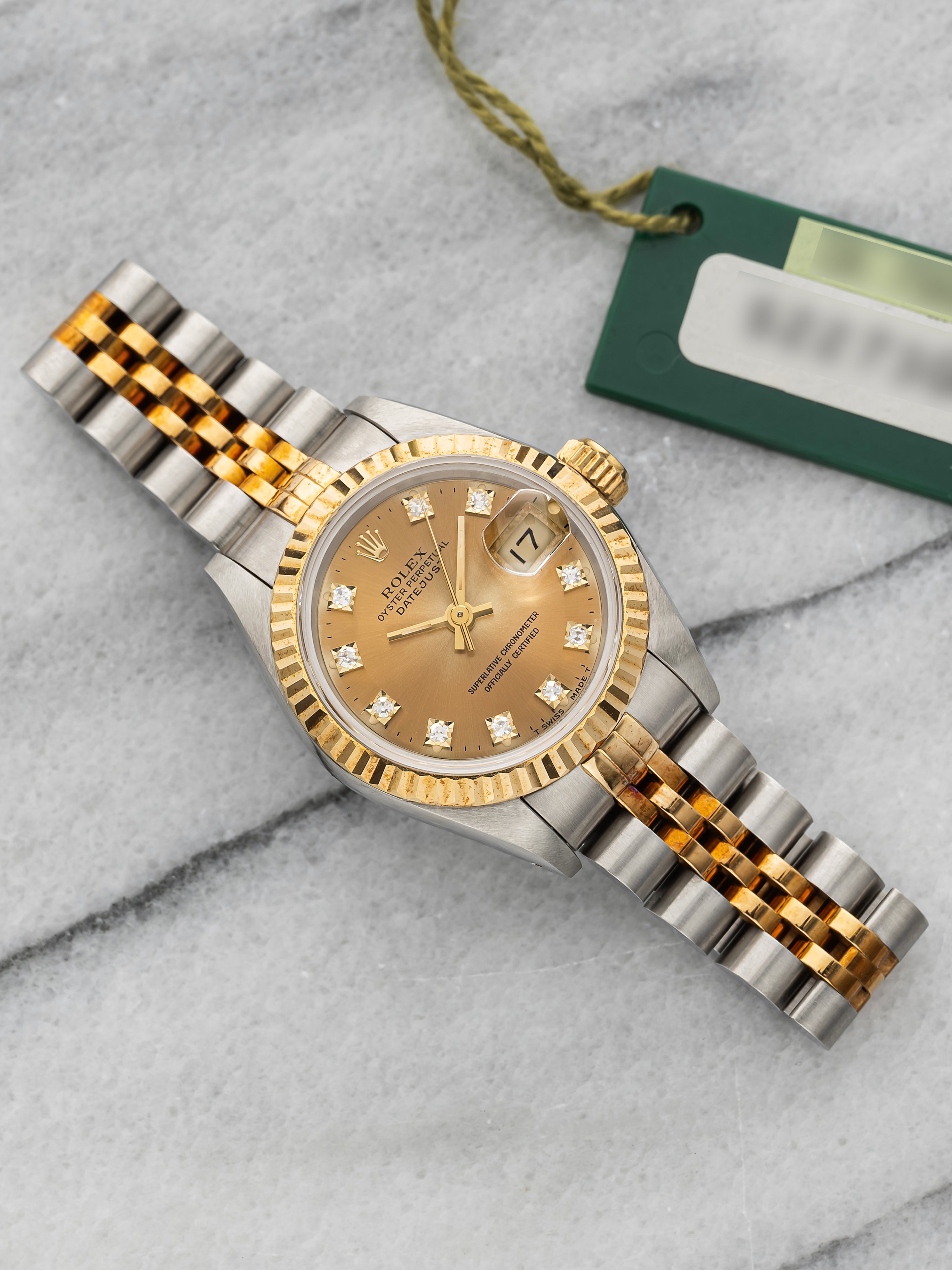 1993 Rolex Lady Datejust 69173 - Two Tone Patina Champagne Dial