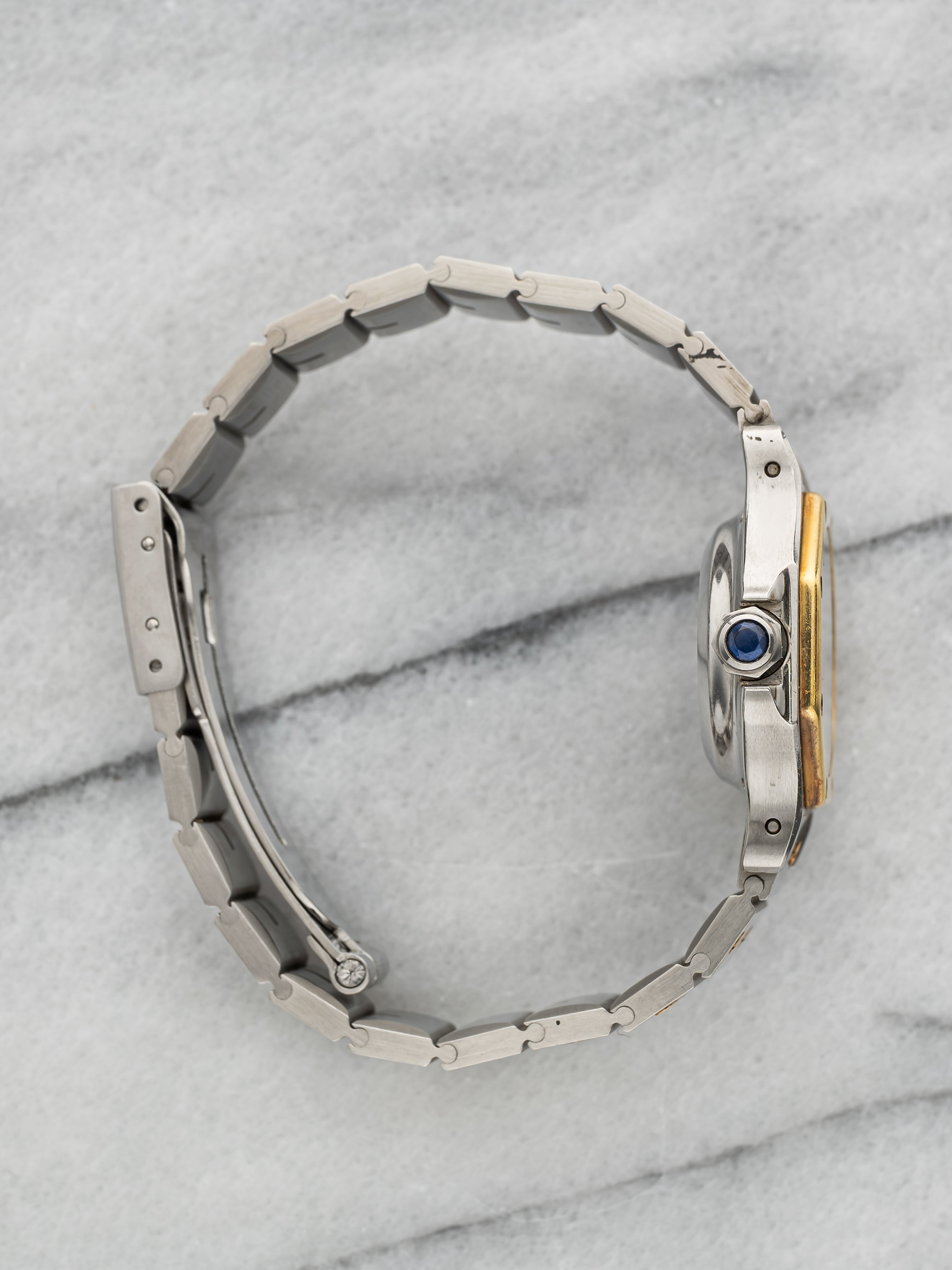 Cartier Santos Octagon - Two Tone White Roman Dial