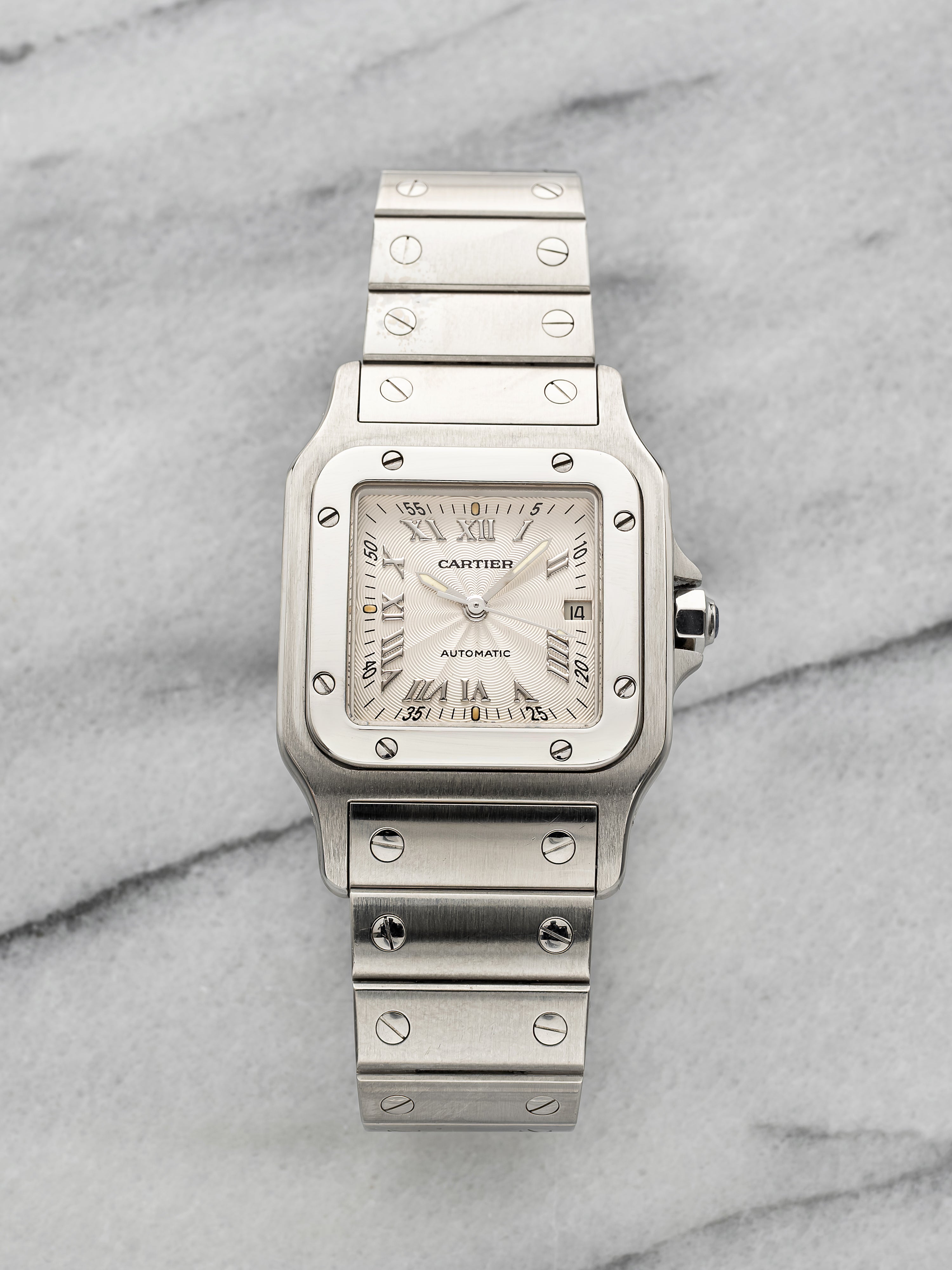 Cartier Santos Galbée 2319 – Stainless Steel Guilloché Dial
