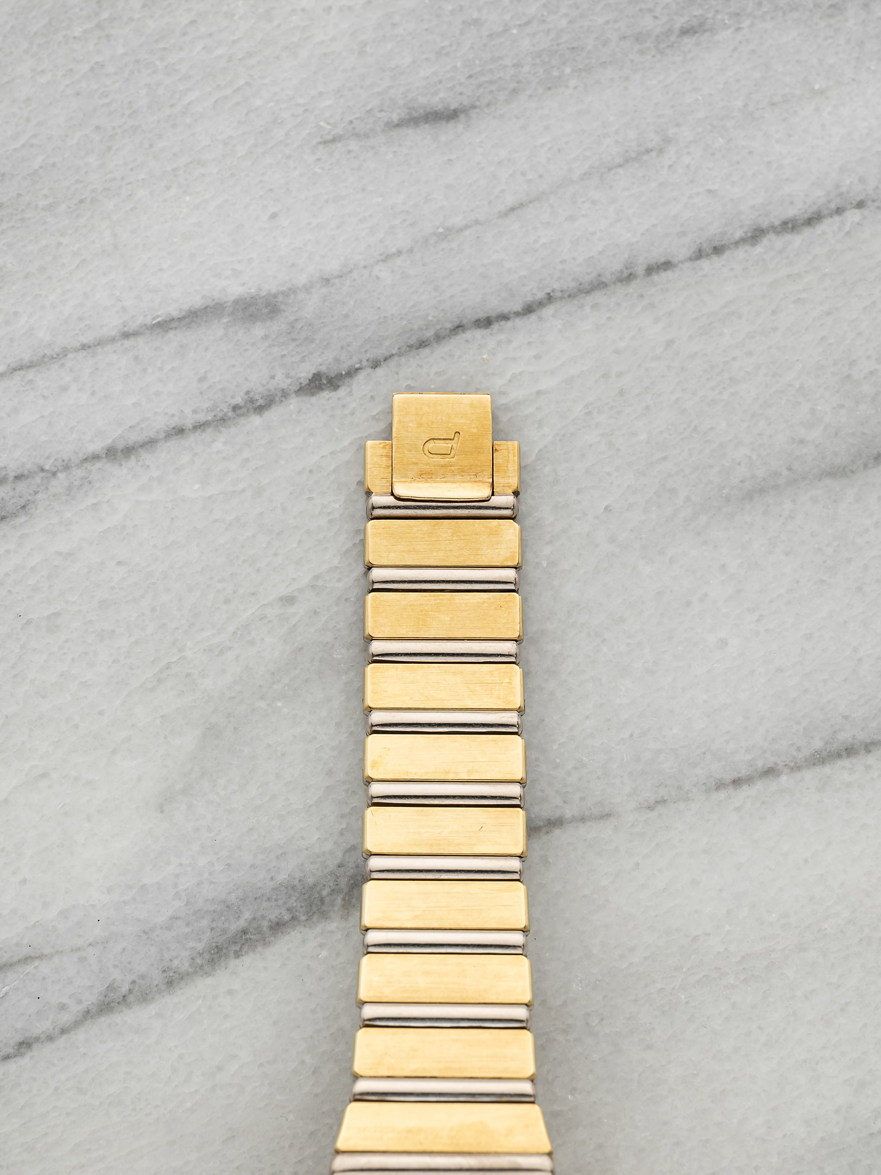 Vintage 1980s Piaget Polo 761C701 18K Yellow Gold Champagne Dial Quartz 26mm