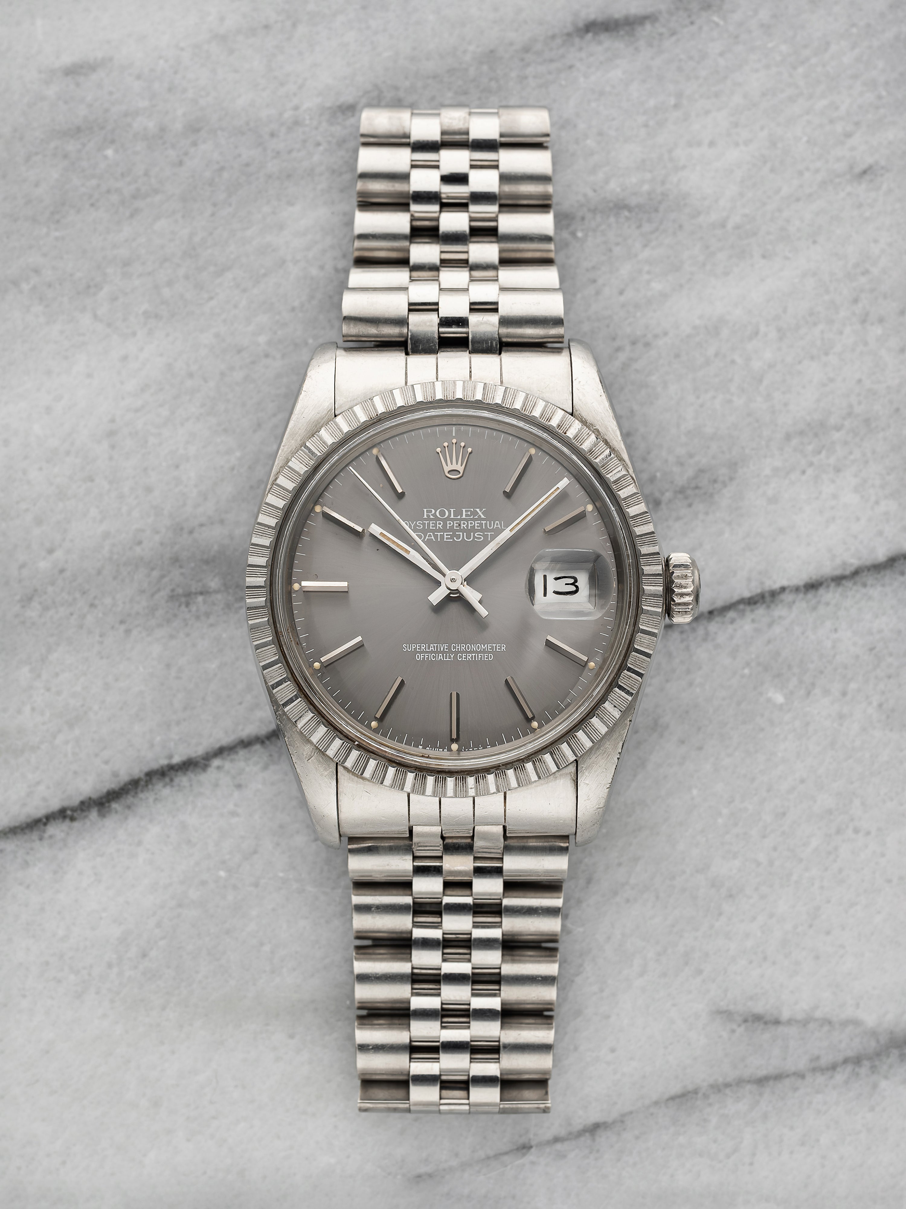 1987 Rolex Datejust 16030 - Stainless Steel Grey Dial