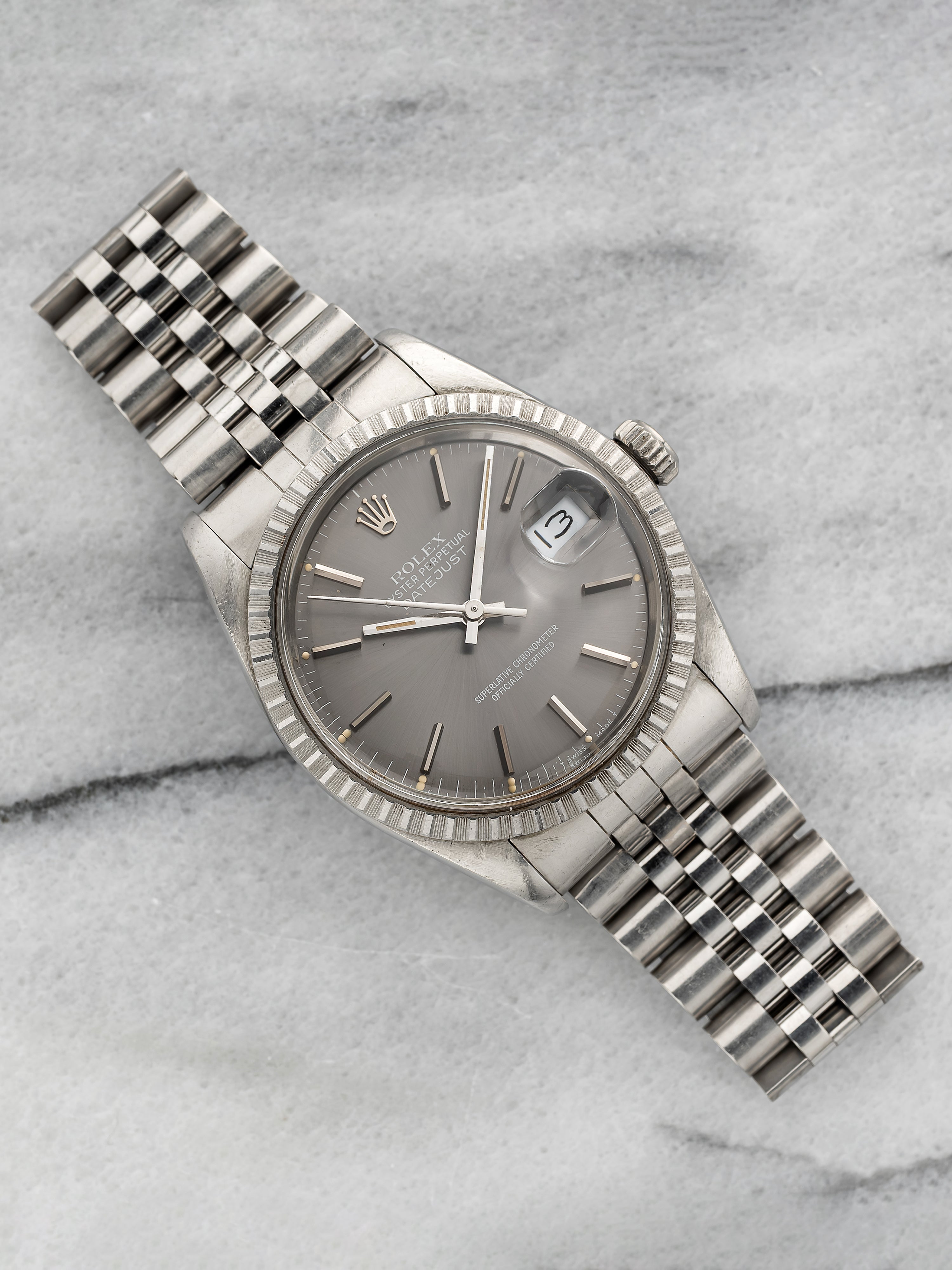 1987 Rolex Datejust 16030 - Stainless Steel Grey Dial