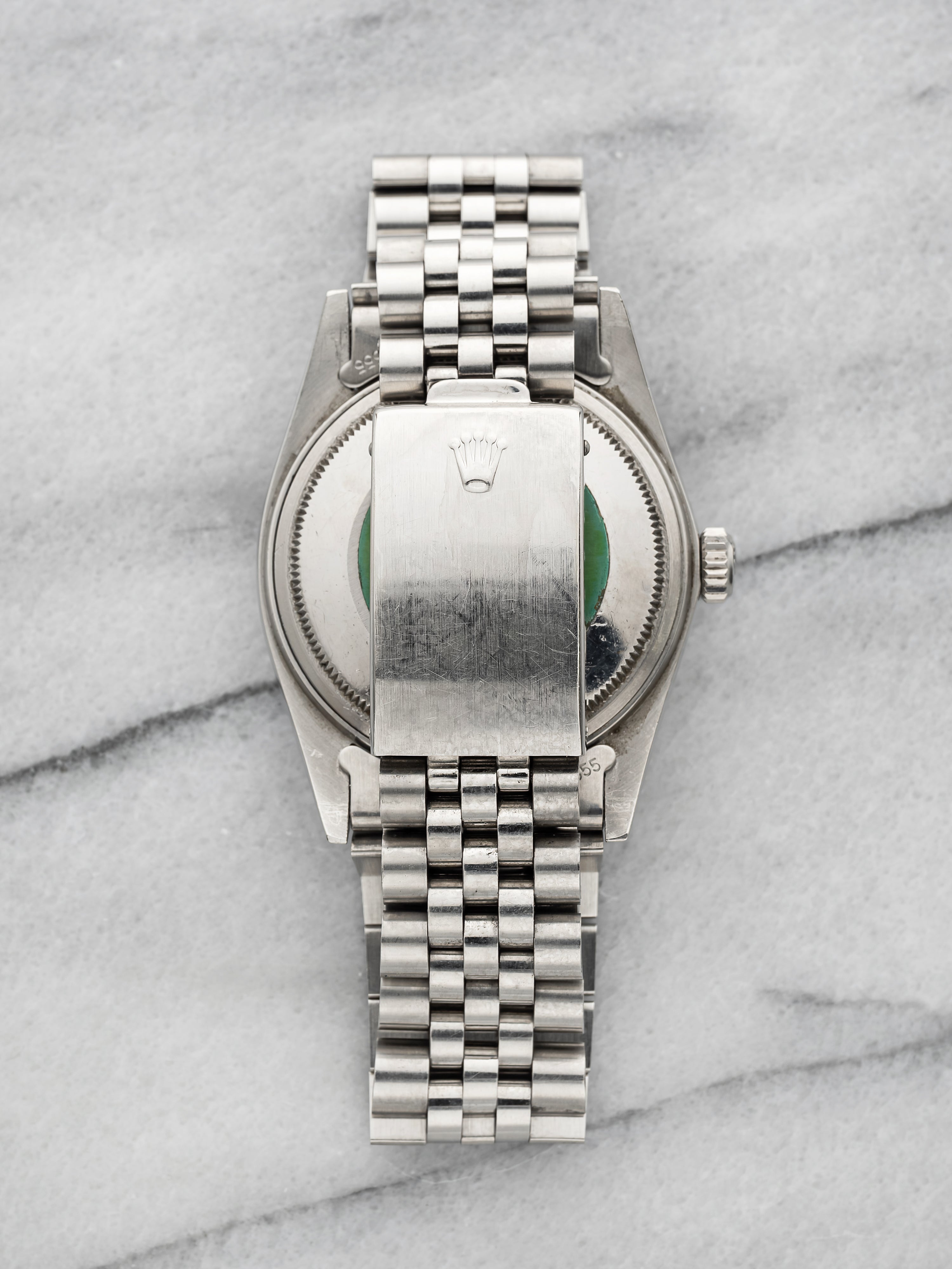 1984 Rolex Datejust 36 16014 – Stainless Steel White Gold Silver Linen Dial