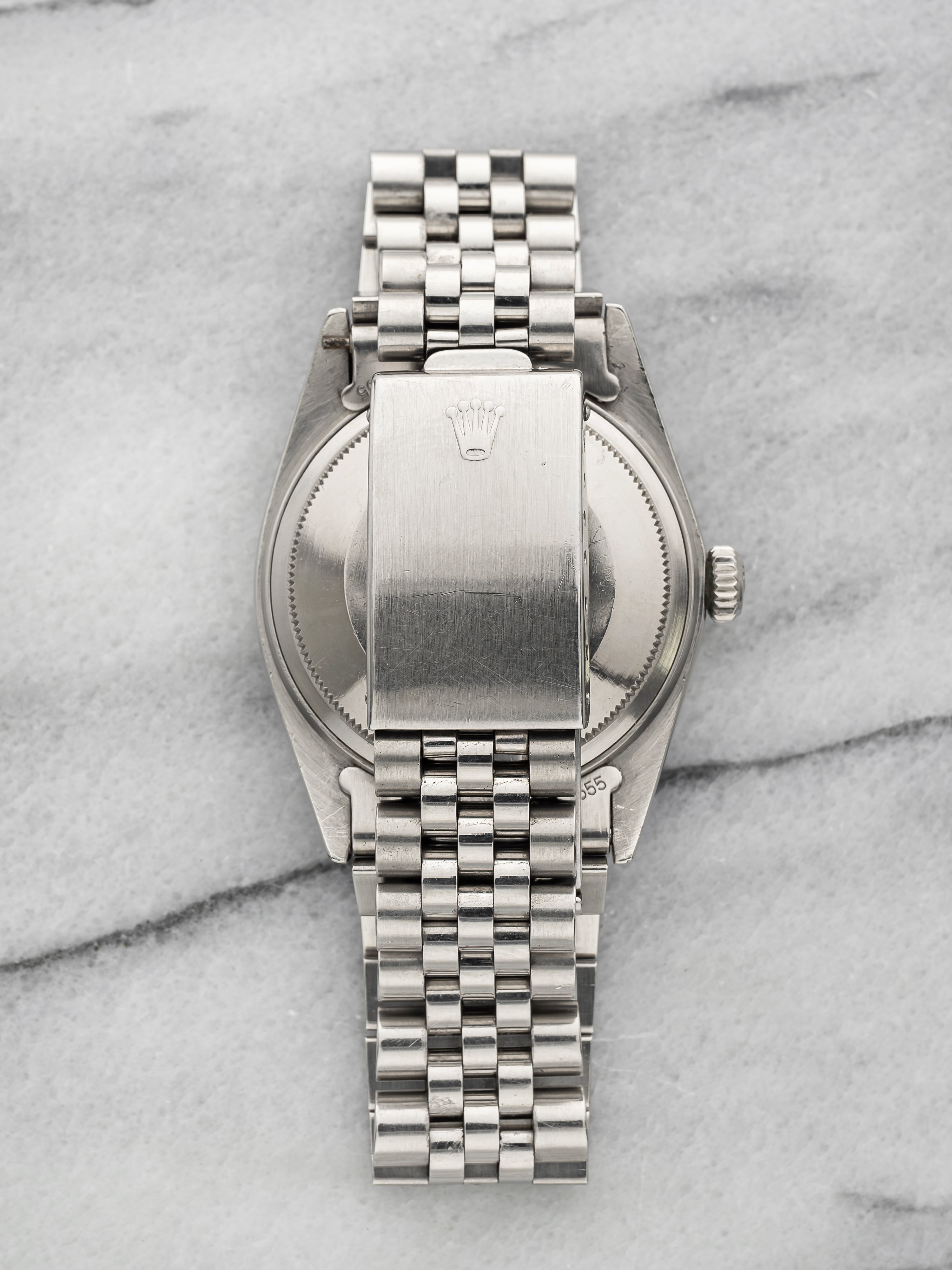 1978 Rolex Datejust 1601 - Stainless Steel White Gold Grey Dial