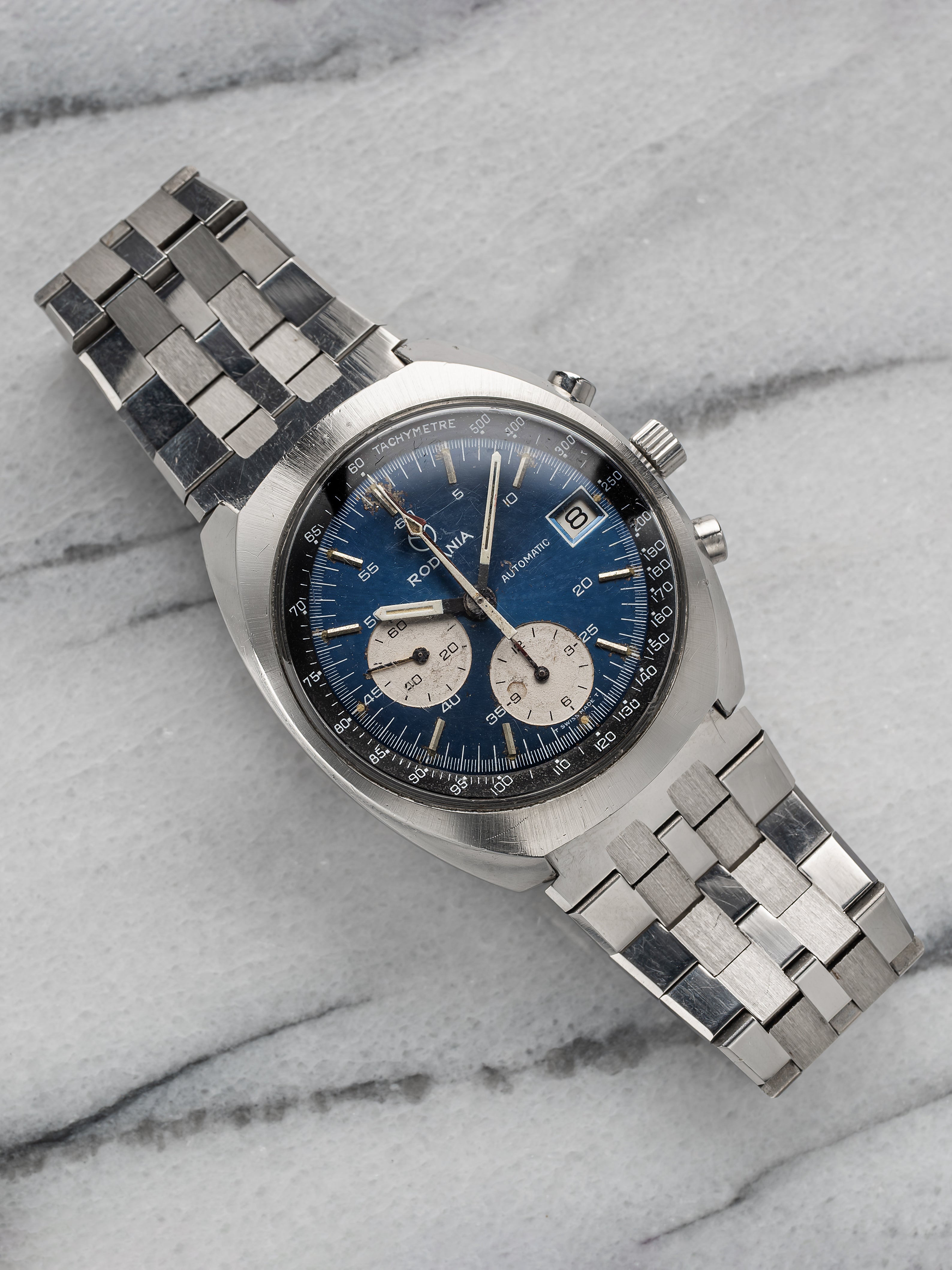 Rodania Chronograph - Blue Dial