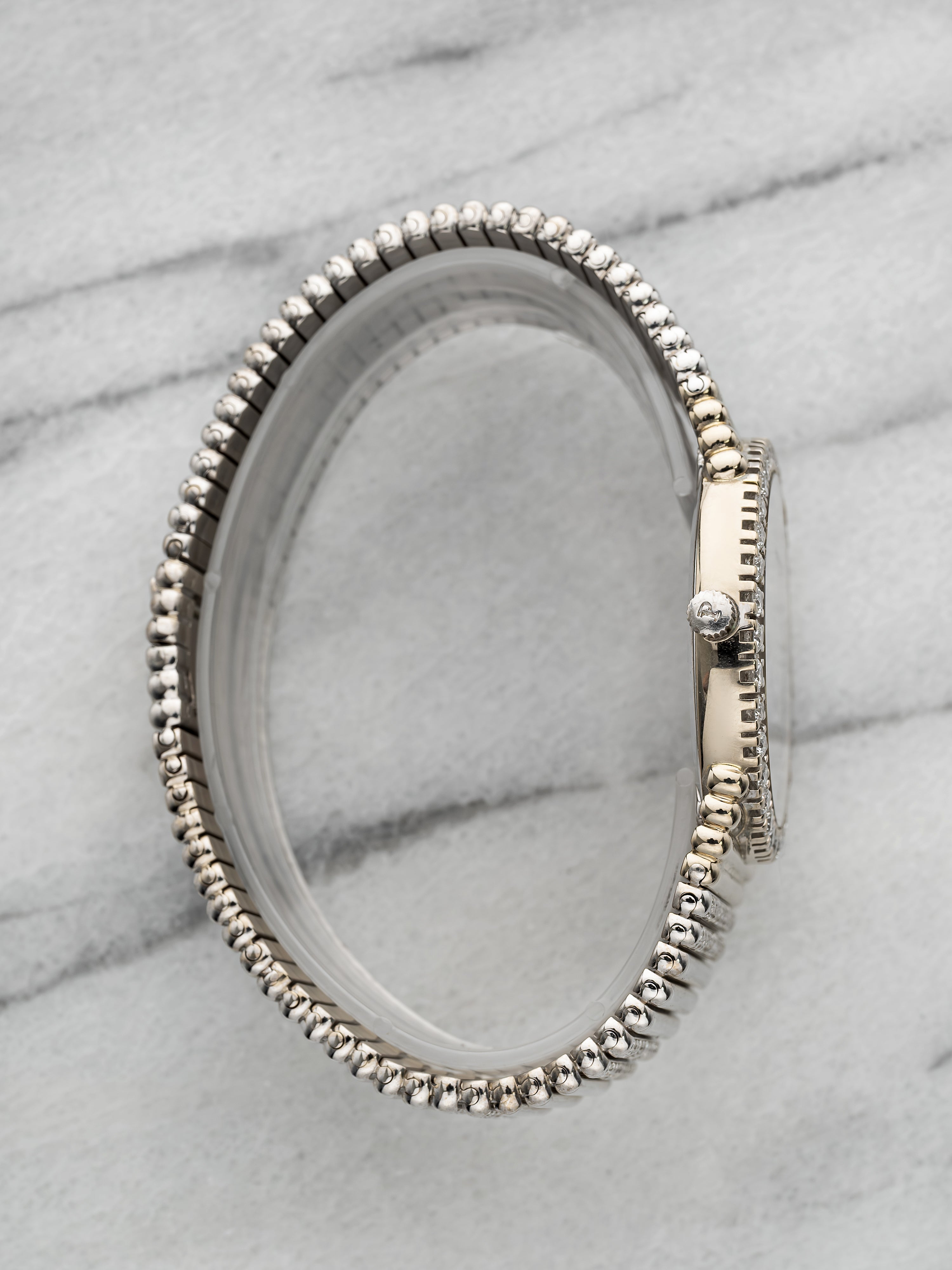 Piaget 12336 – 18K White Gold Diamond & Emerald Pave Dial