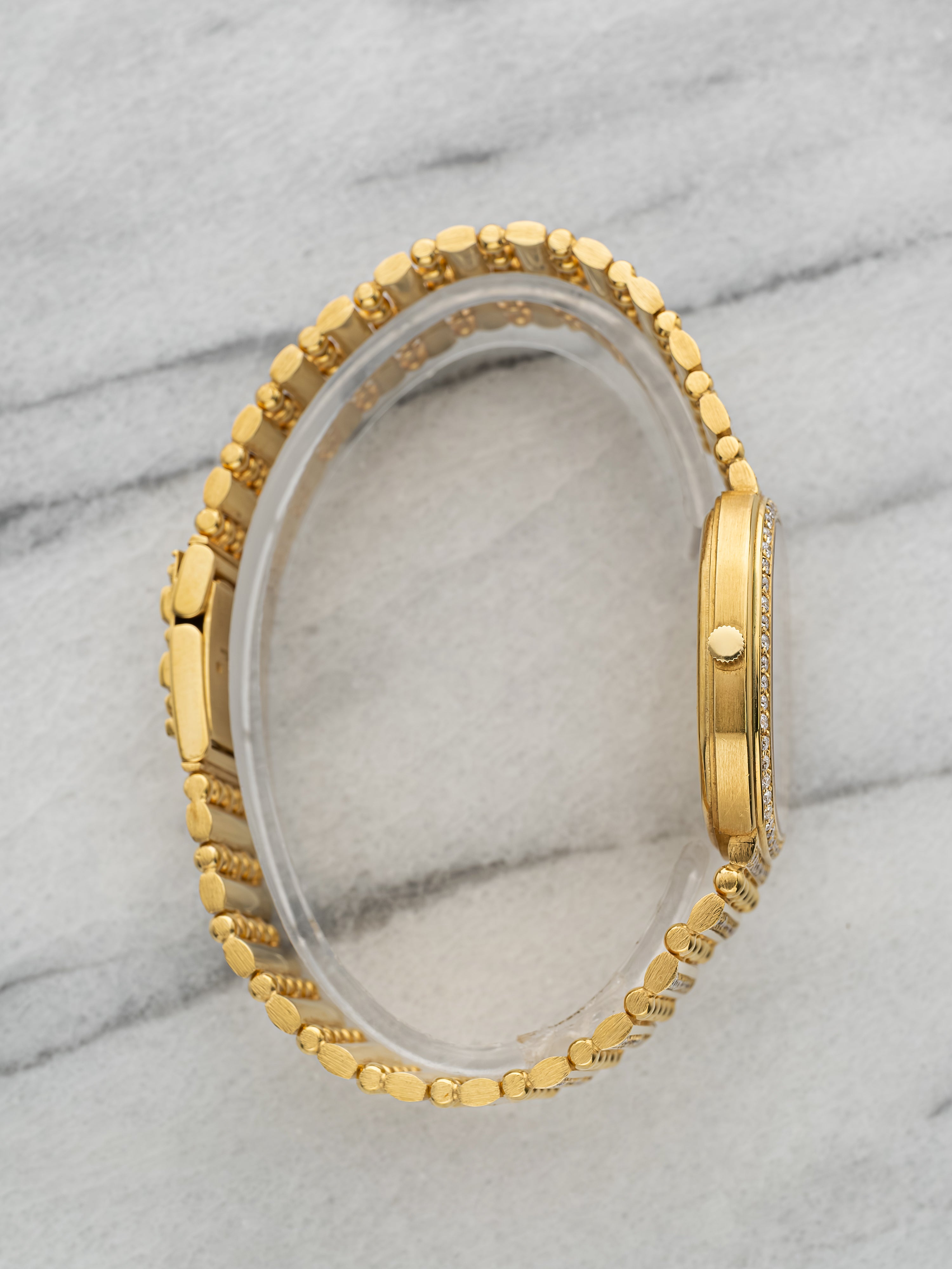 Audemars Piguet 56059BA – 18K Yellow Gold Diamond Bullet Bracelet