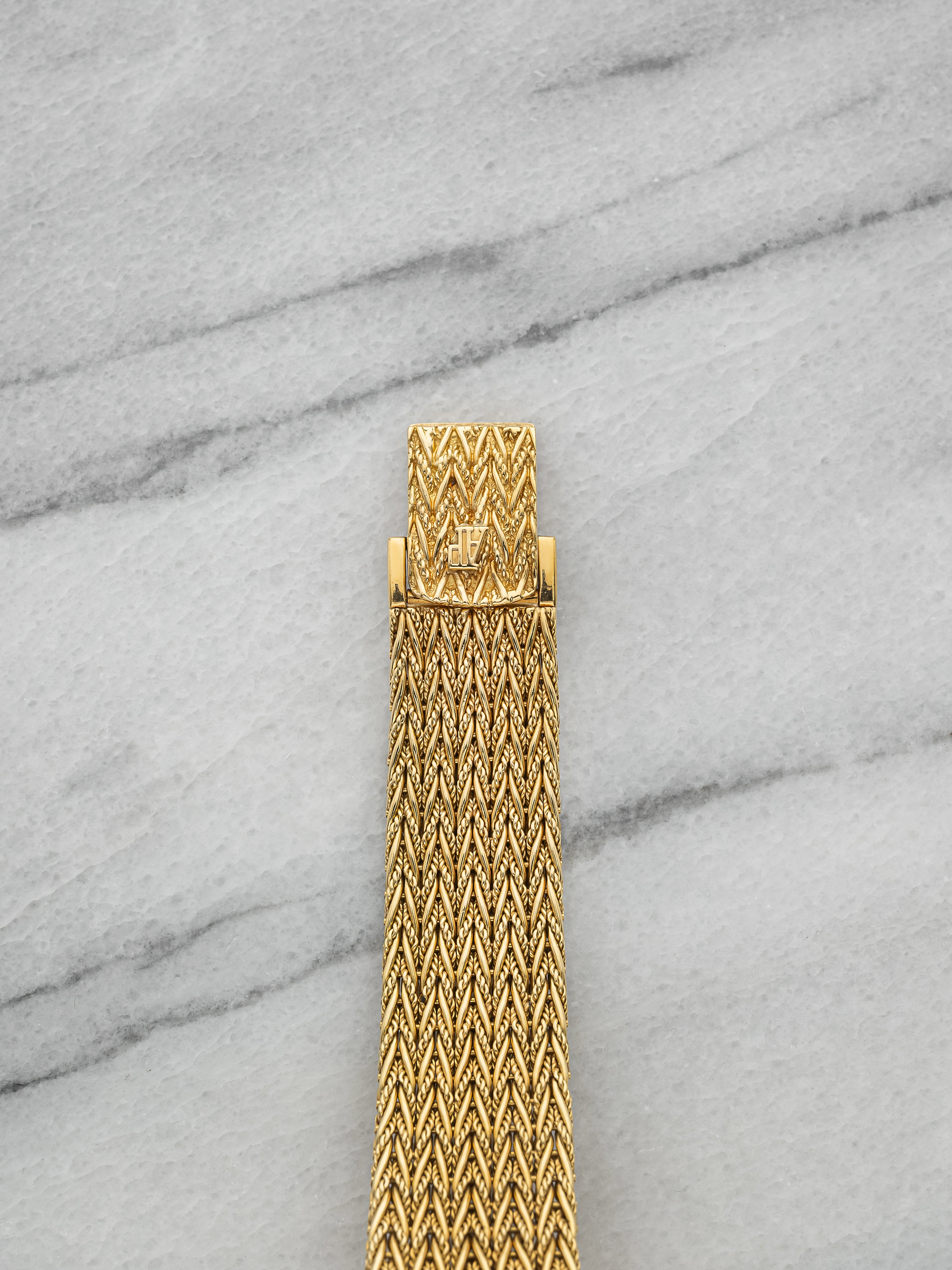 Audemars Piguet 18K Yellow Gold – Diamond Bezel Pave Waffle Dial