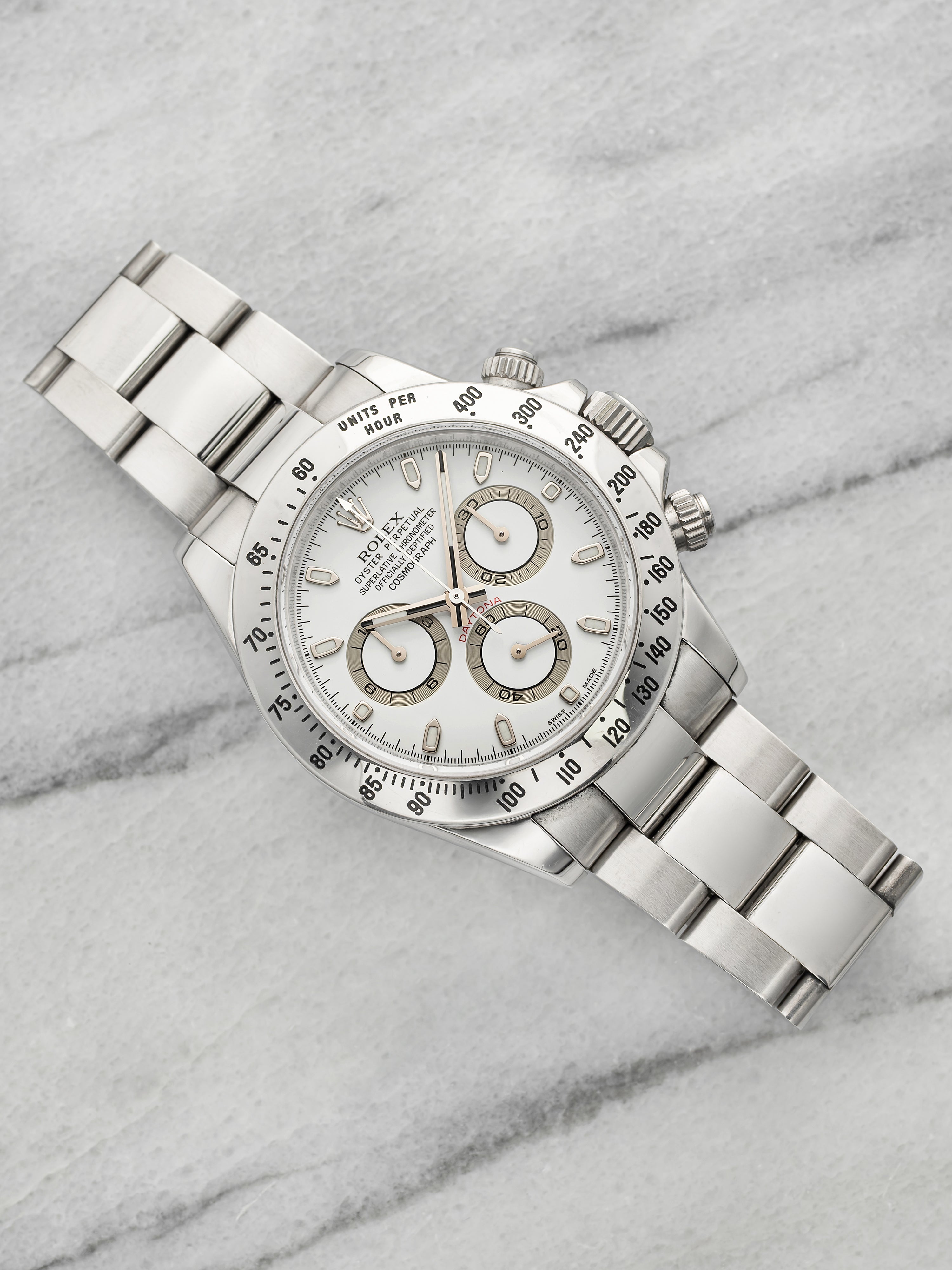 2008 Rolex Daytona 116520 Stainless Steel White "APH" Dial Automatic 40mm
