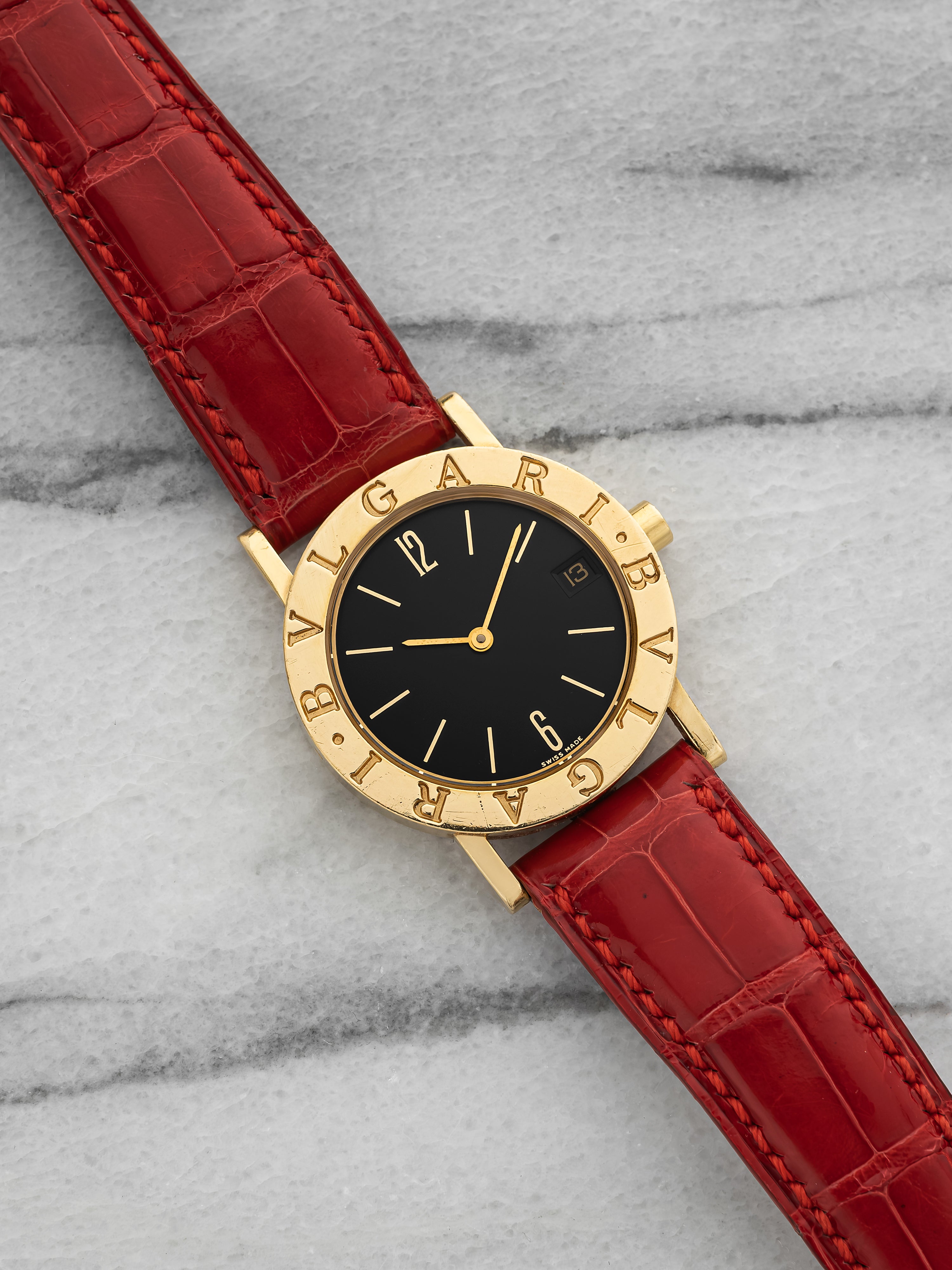 Bvlgari BB30GLD – 18K Yellow Gold Black Dial