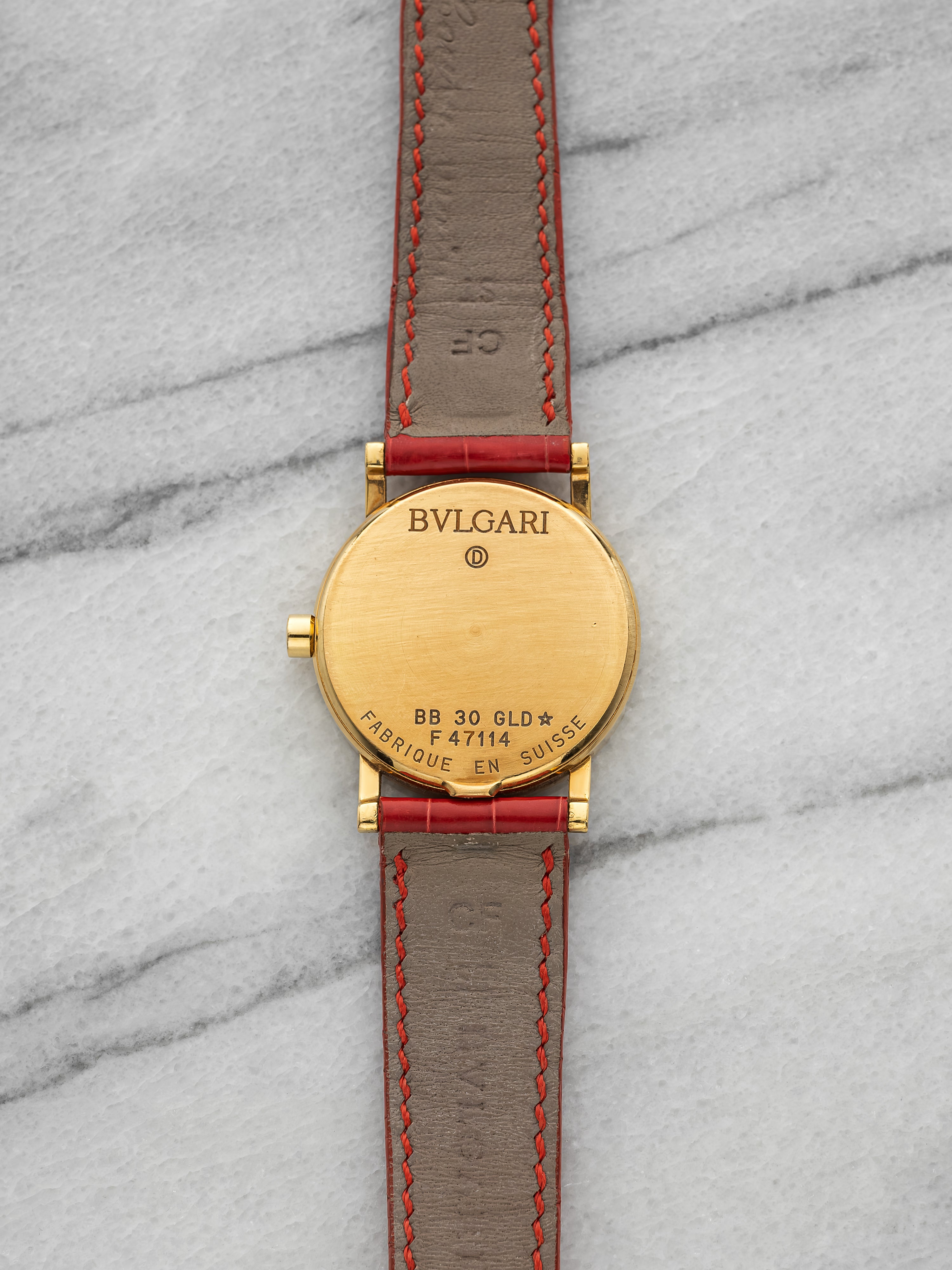 Bvlgari BB30GLD – 18K Yellow Gold Black Dial