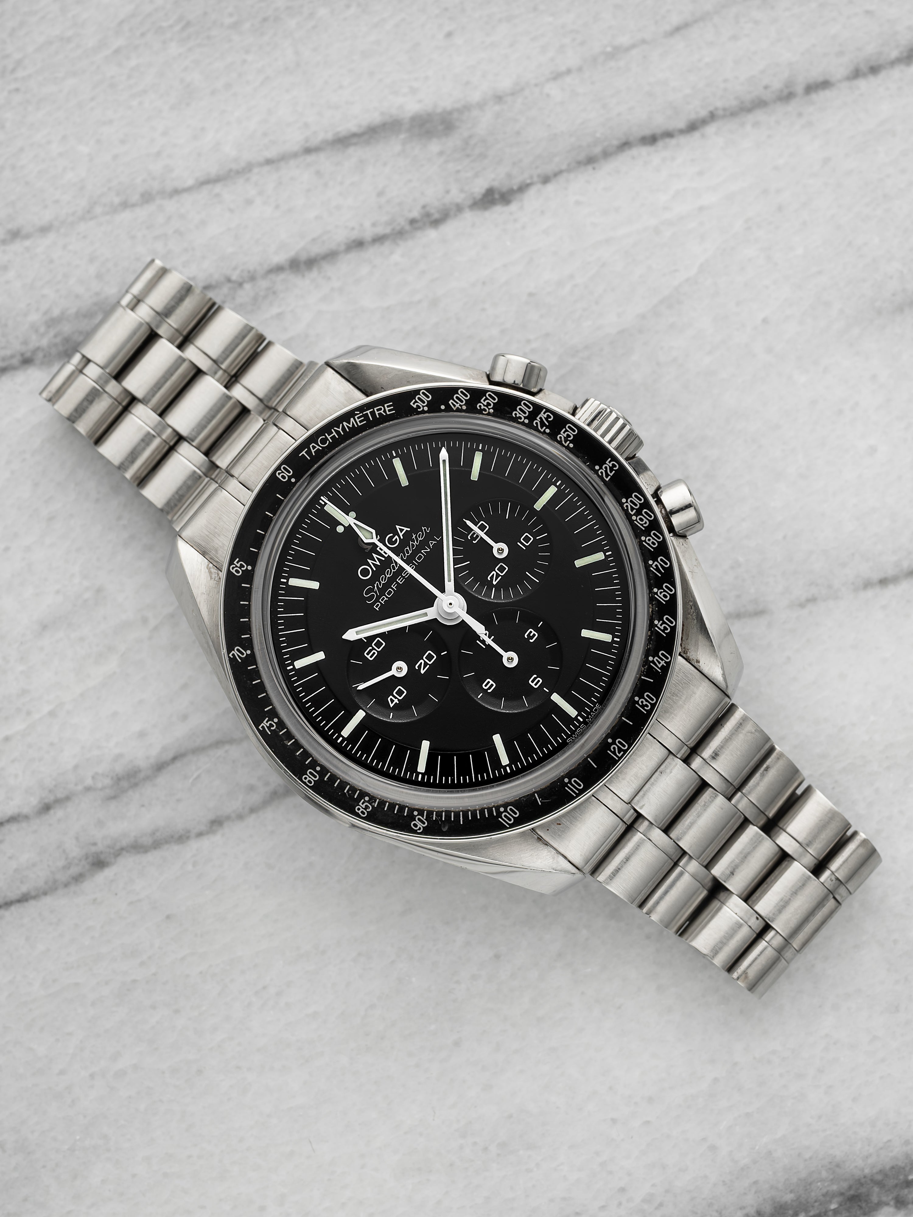 2020s Omega Speedmaster 310.30.40.50.06.002 Steel Black Dial Manual 39.7mm