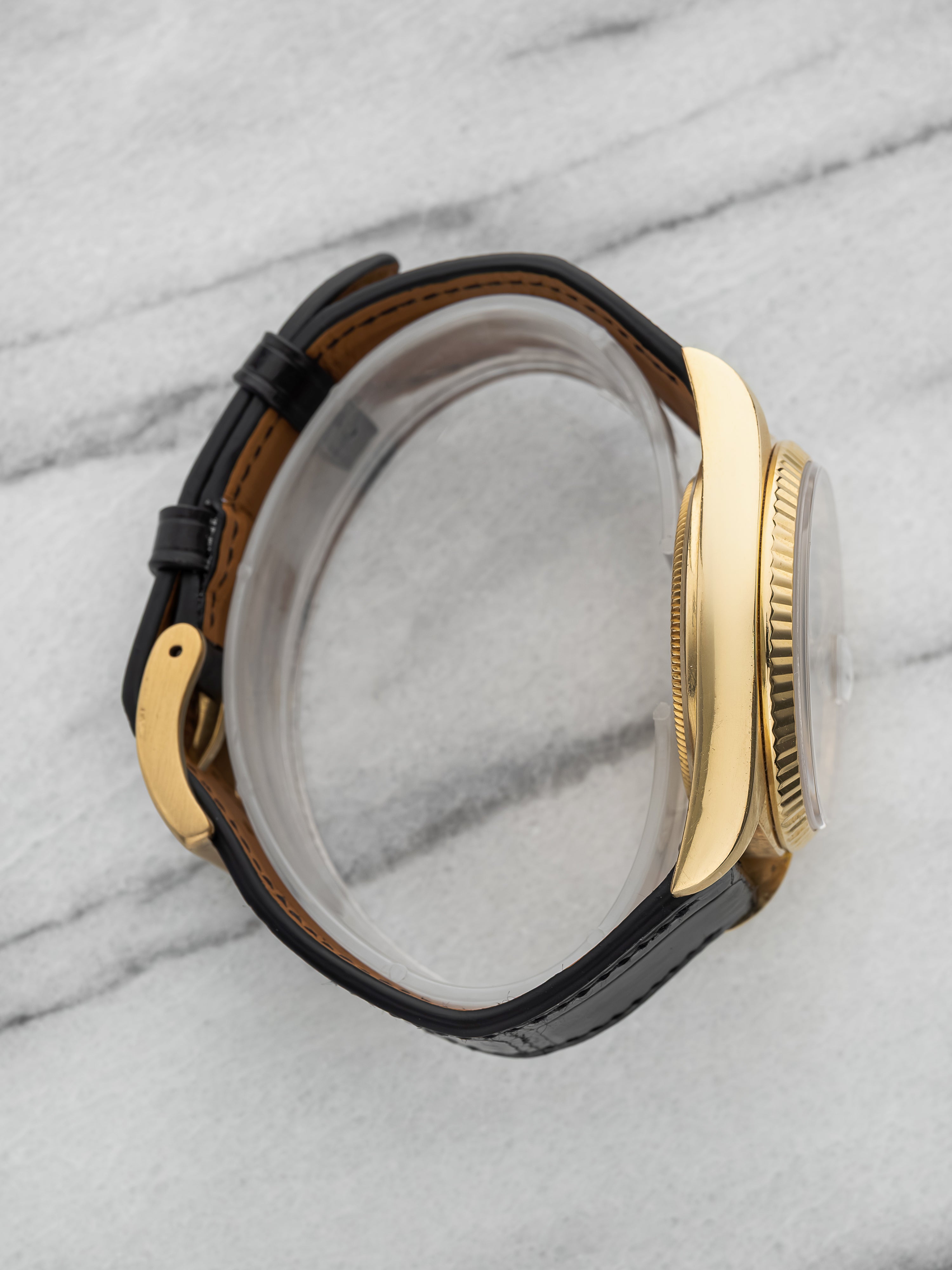 1987 Rolex Datejust 16018 – 18K Yellow Gold Factory Onyx Dial