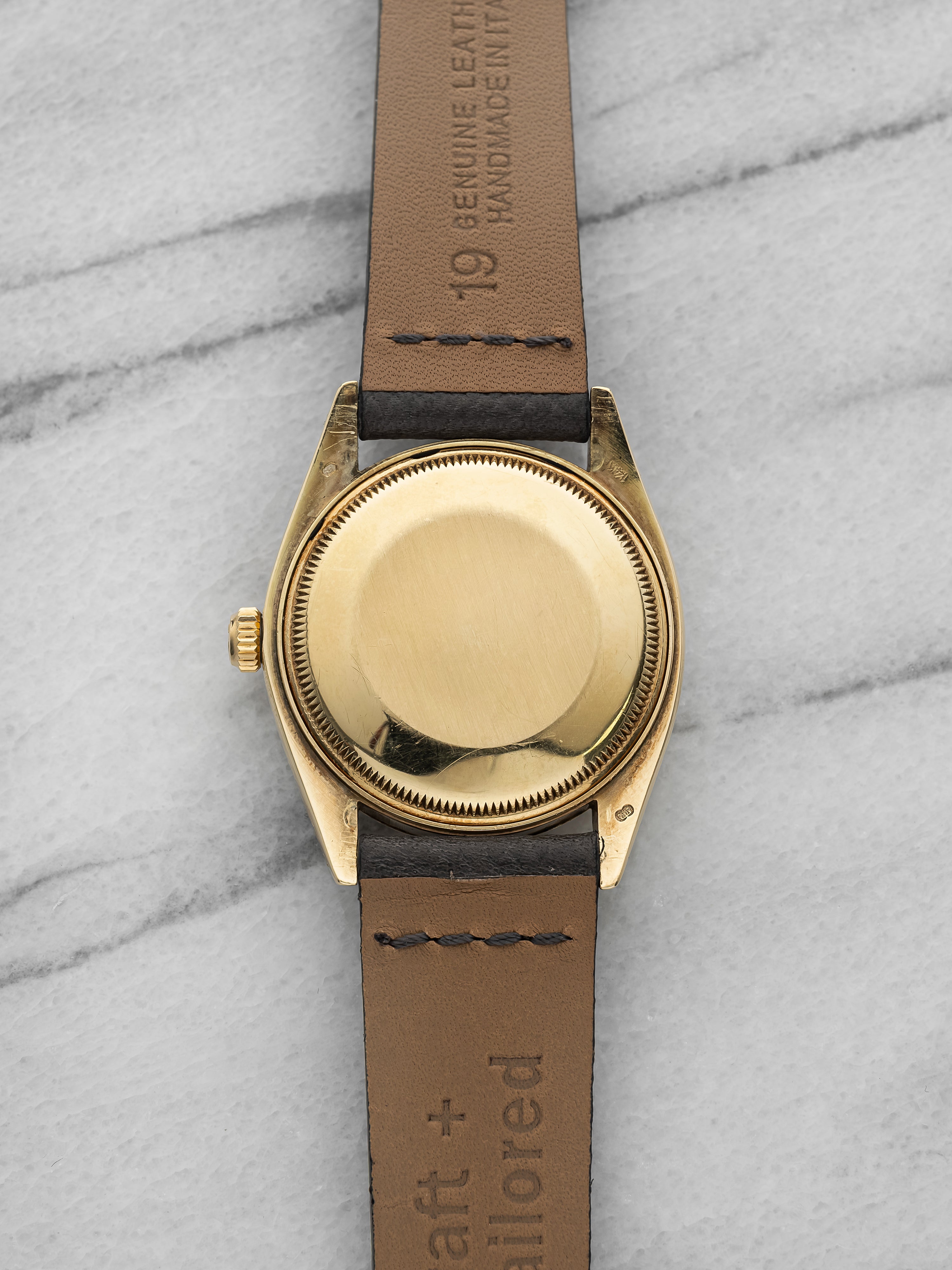 1979 Rolex OP Date 15037 – Yellow Gold, Black Stick Dial