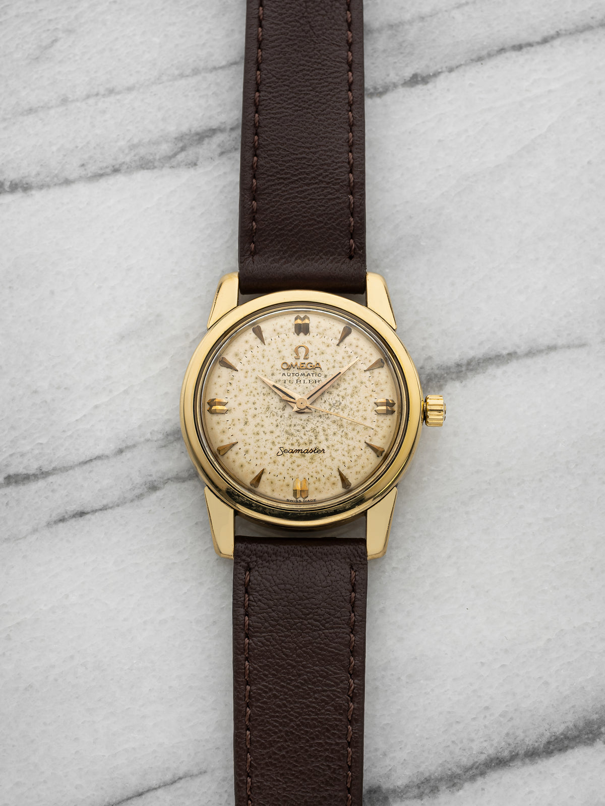 Omega Seamaster - 18K Yellow Gold Turler Double Stamp Dial