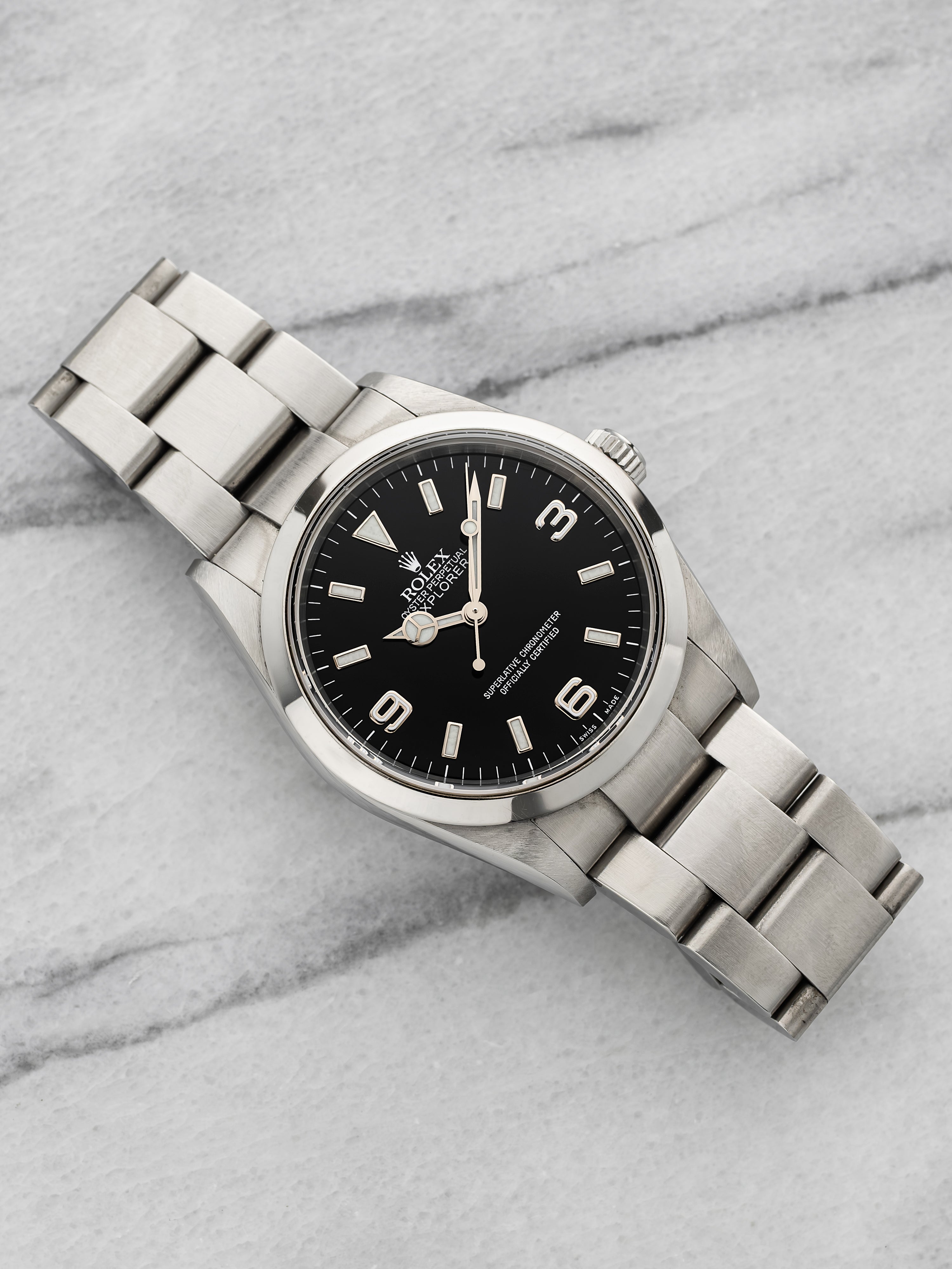 2005 Rolex Explorer 114270 – Stainless Steel, Black 3-6-9 Dial