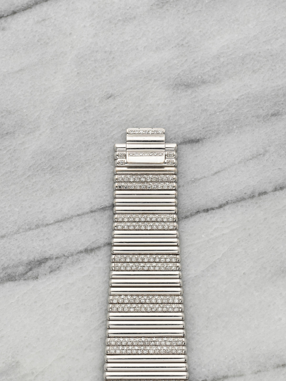 Vintage 1980s Piaget 9131C503 18K WG Diamond Sapphire Dial Manual 24mm