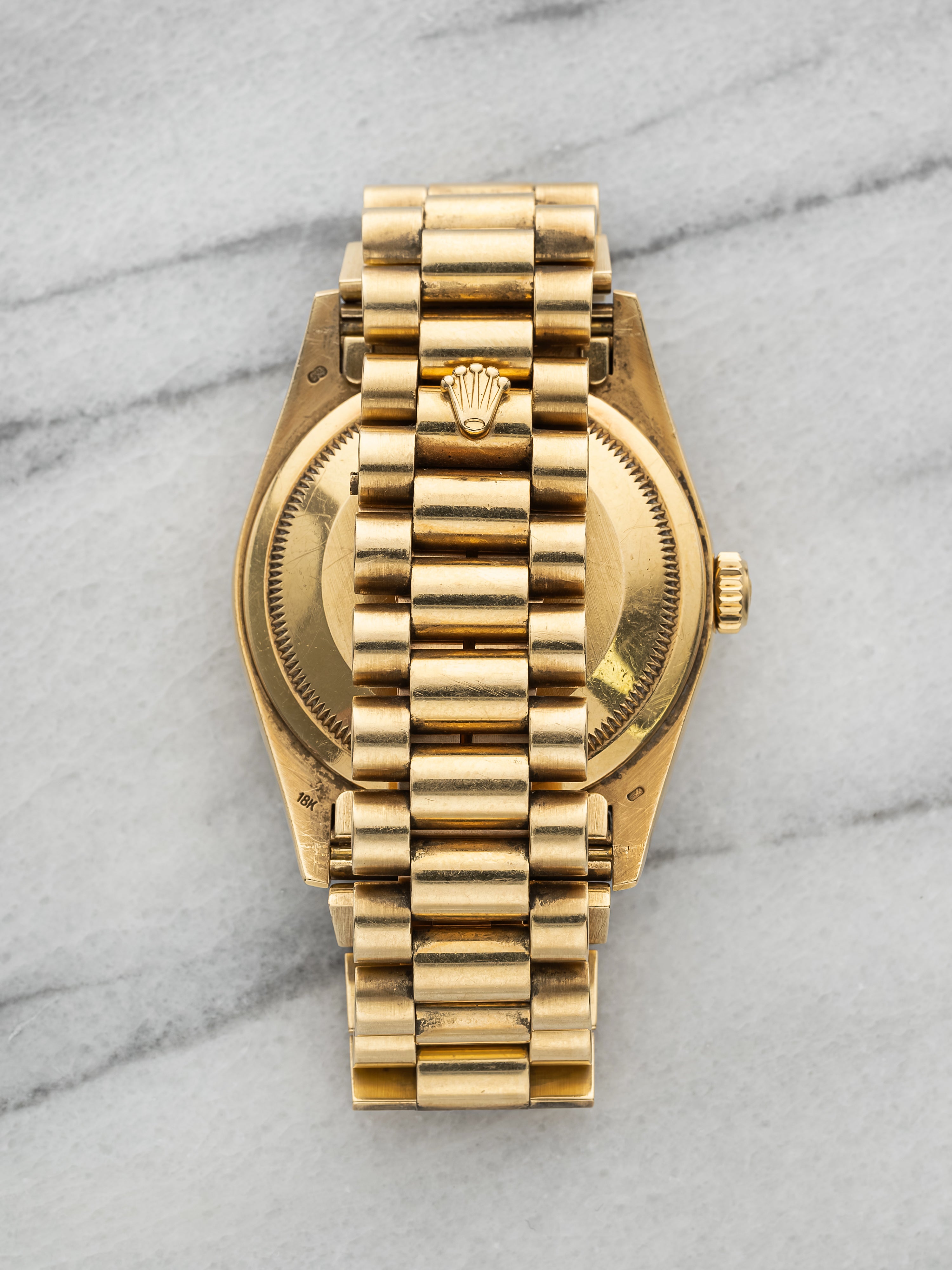 Rolex Day-Date 36 18338 – 18K YG Diamond Lugs Motif Diamond Dial
