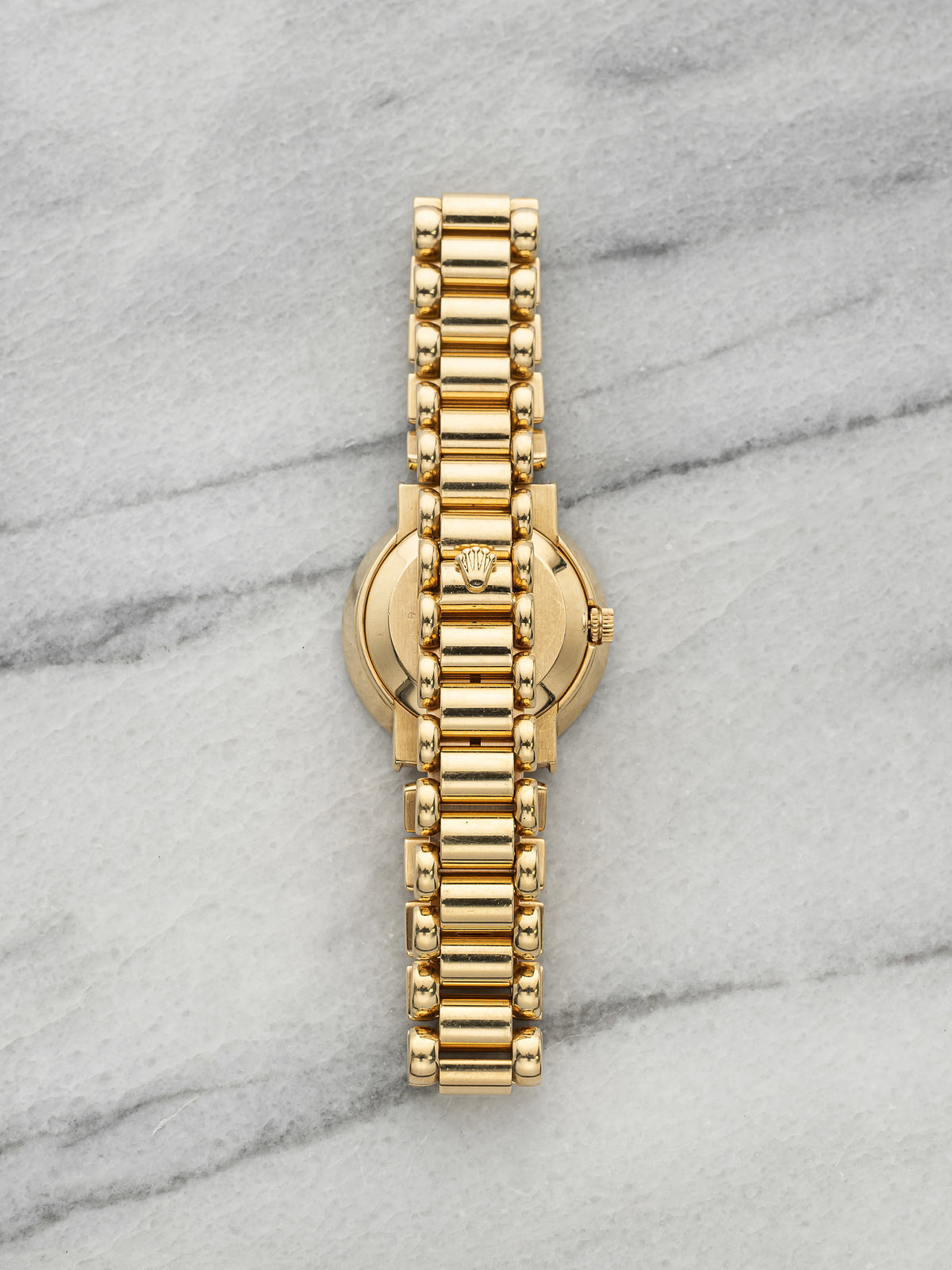 Vintage 1990s Rolex Cellini 2253 18K YG Champagne Diamond Dial Manual 23.5mm