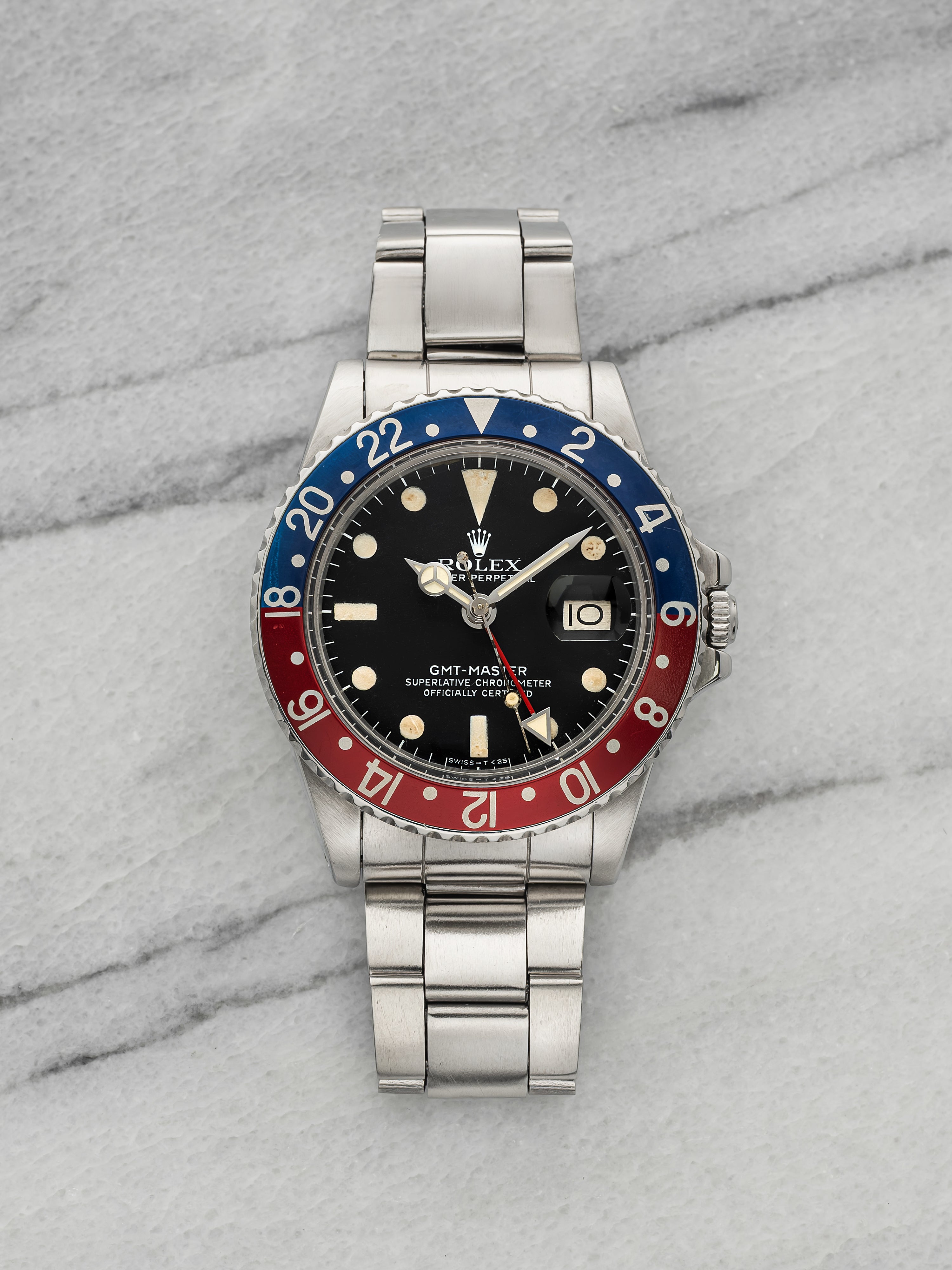 Vintage 1979 Rolex GMT-Master 1675 Stainless Steel Black Dial Automatic 40mm