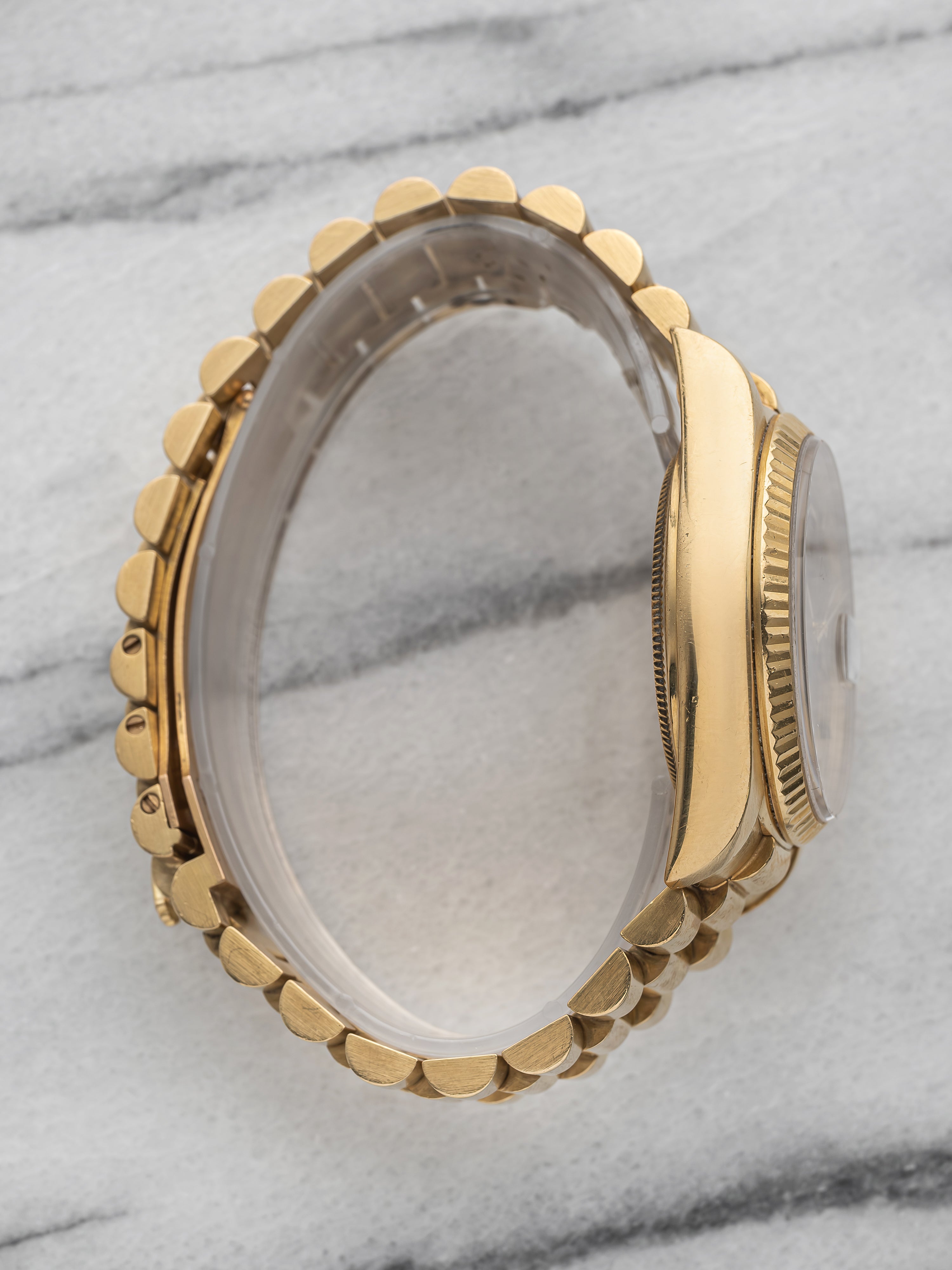 Rolex Daydate 18038 - Burlwood Dial.