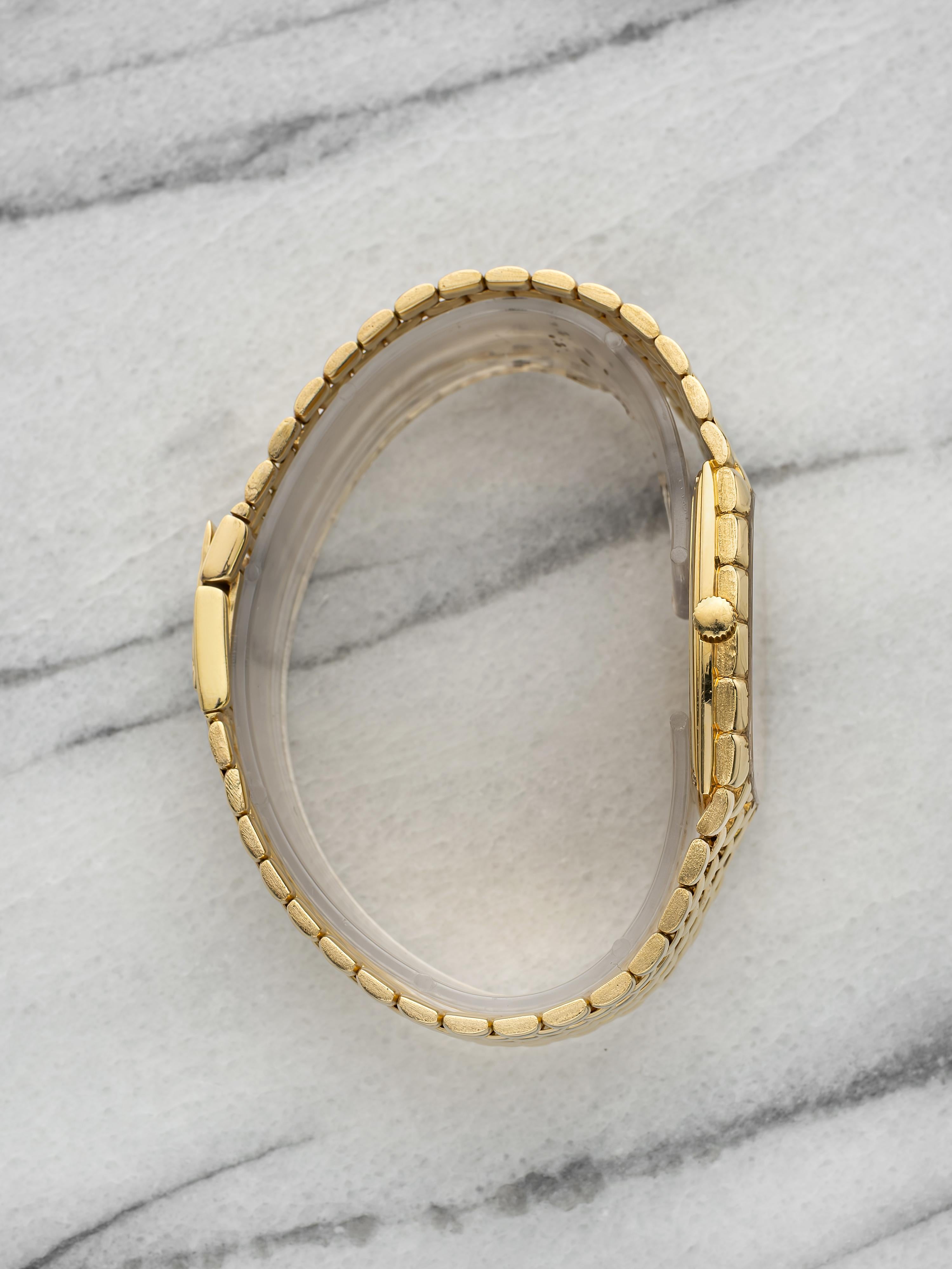 Vintage 1980s Audemars Piguet Cobra 18k Gold Diamond Dial Manual 26 mm