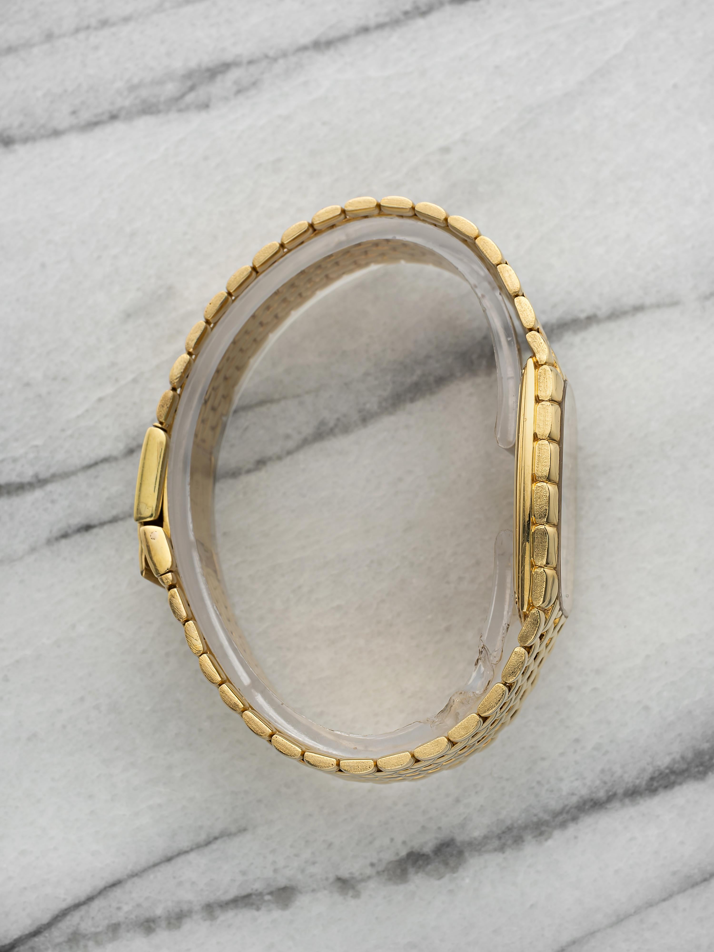 Vintage 1980s Audemars Piguet Cobra 18k Gold Diamond Dial Manual 26 mm